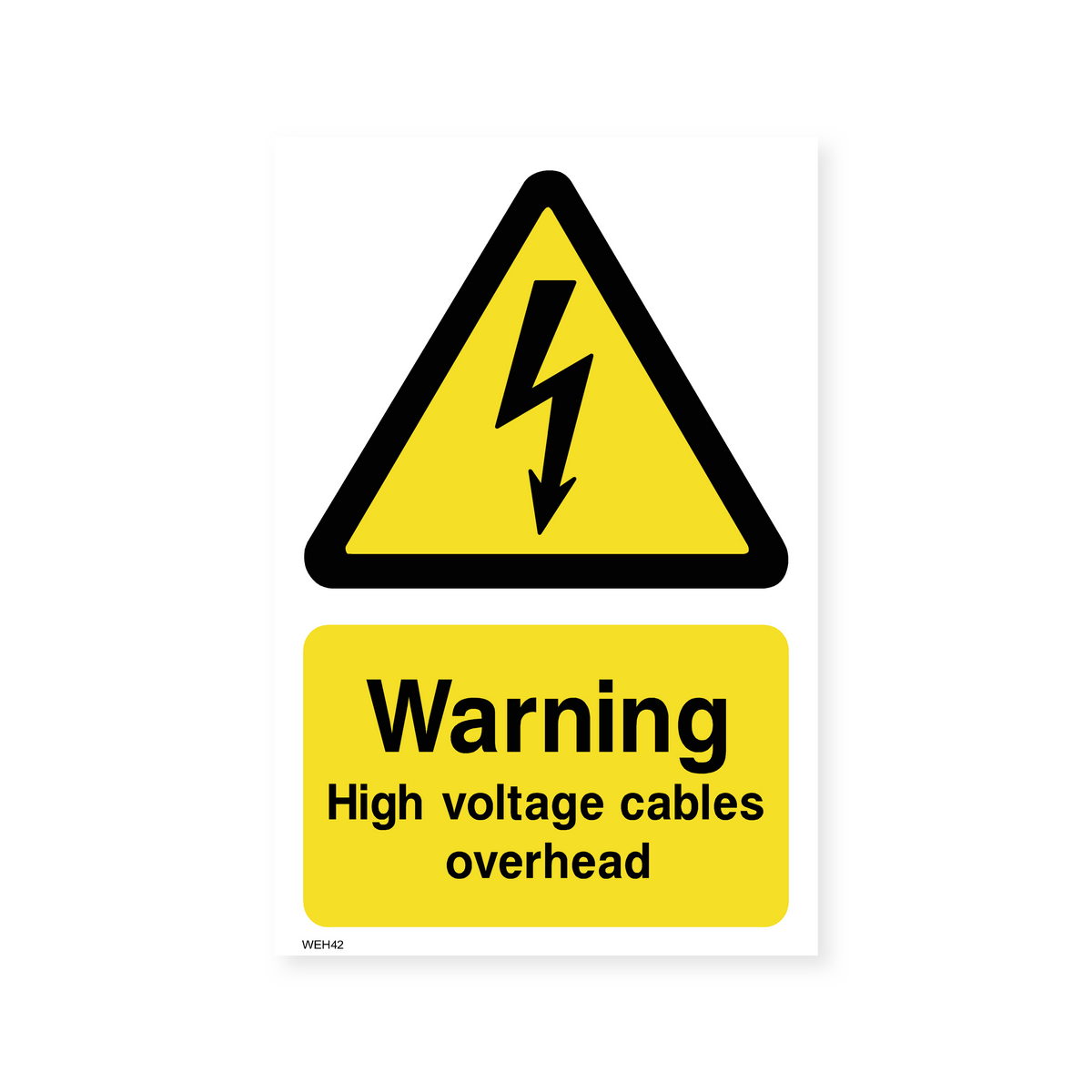 Viking segni wc485-a4l-3 m danger Overhead Hazard Sign, 3 mm, in plastica, 200 mm altezza x 300 mm larghezza Viking segni wc485-a4l-3 m danger Overhead Hazard Sign, 3 mm, in plastica, 200 mm altezza x 300 mm larghezza