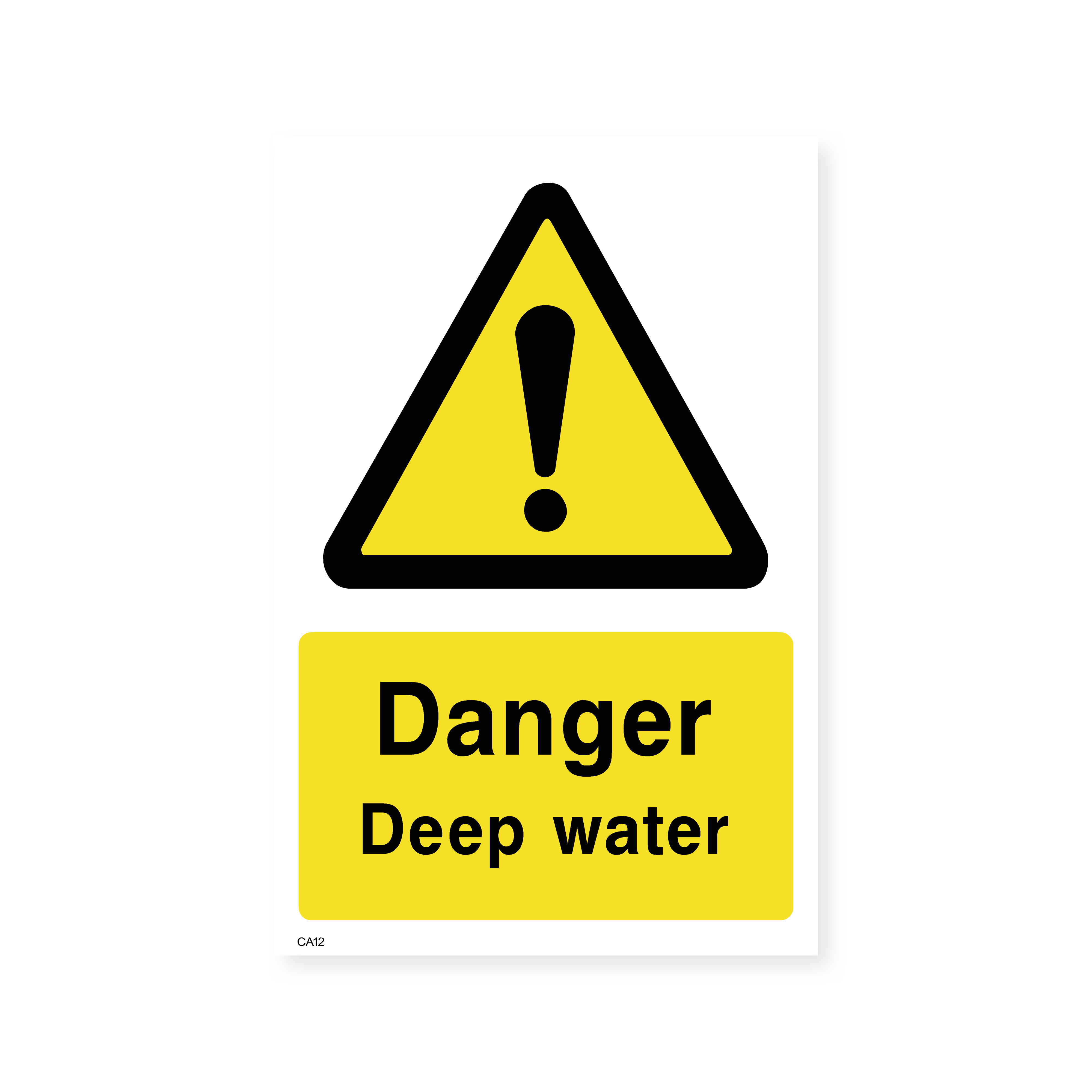 Danger Deep Water Warning Sign – Safety Signs & Stickers