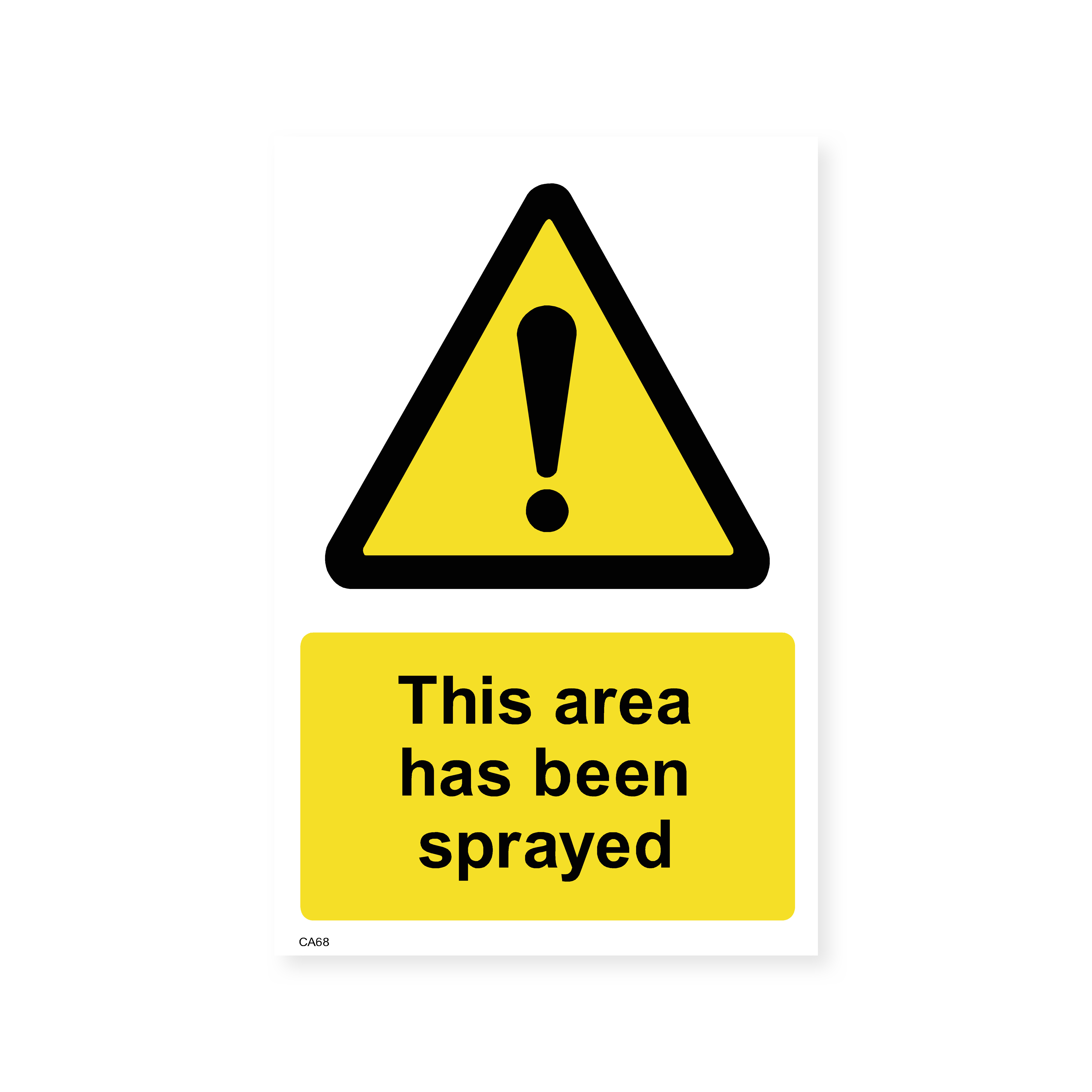 Area Sprayed Warning Sign – Safety Signs & Stickers