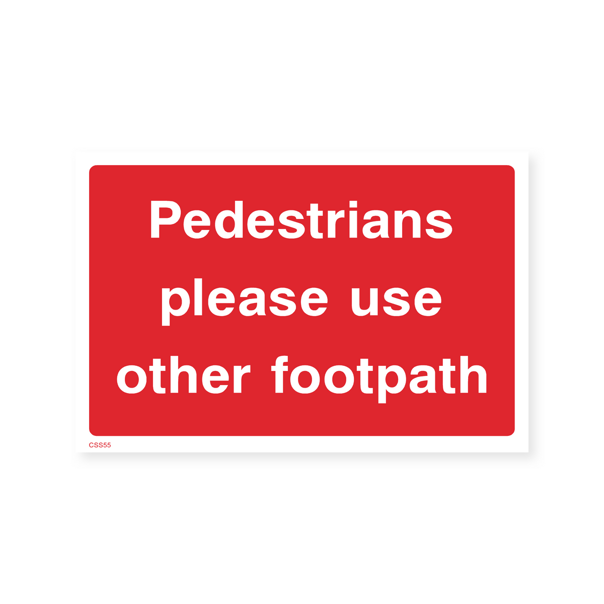 Pedestrians Please Use Other Footpath Sign – Safety Signs & Stickers