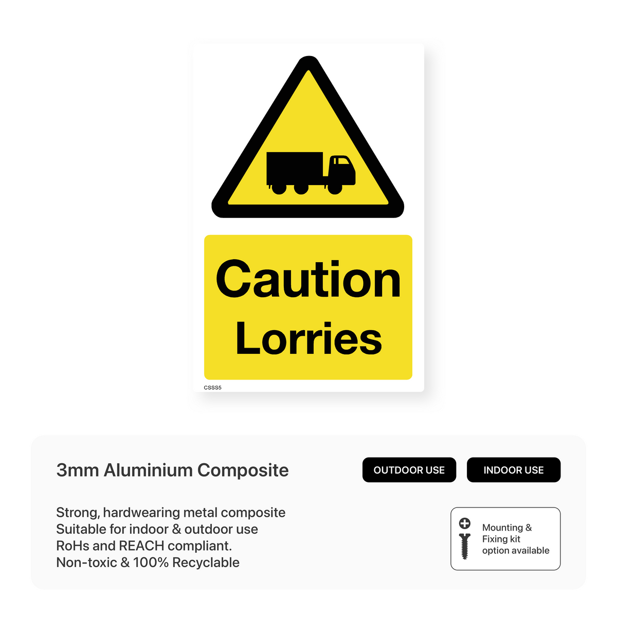 Lorry Loading Sign Caution Lorries Sign – Safety Signs & Stickers