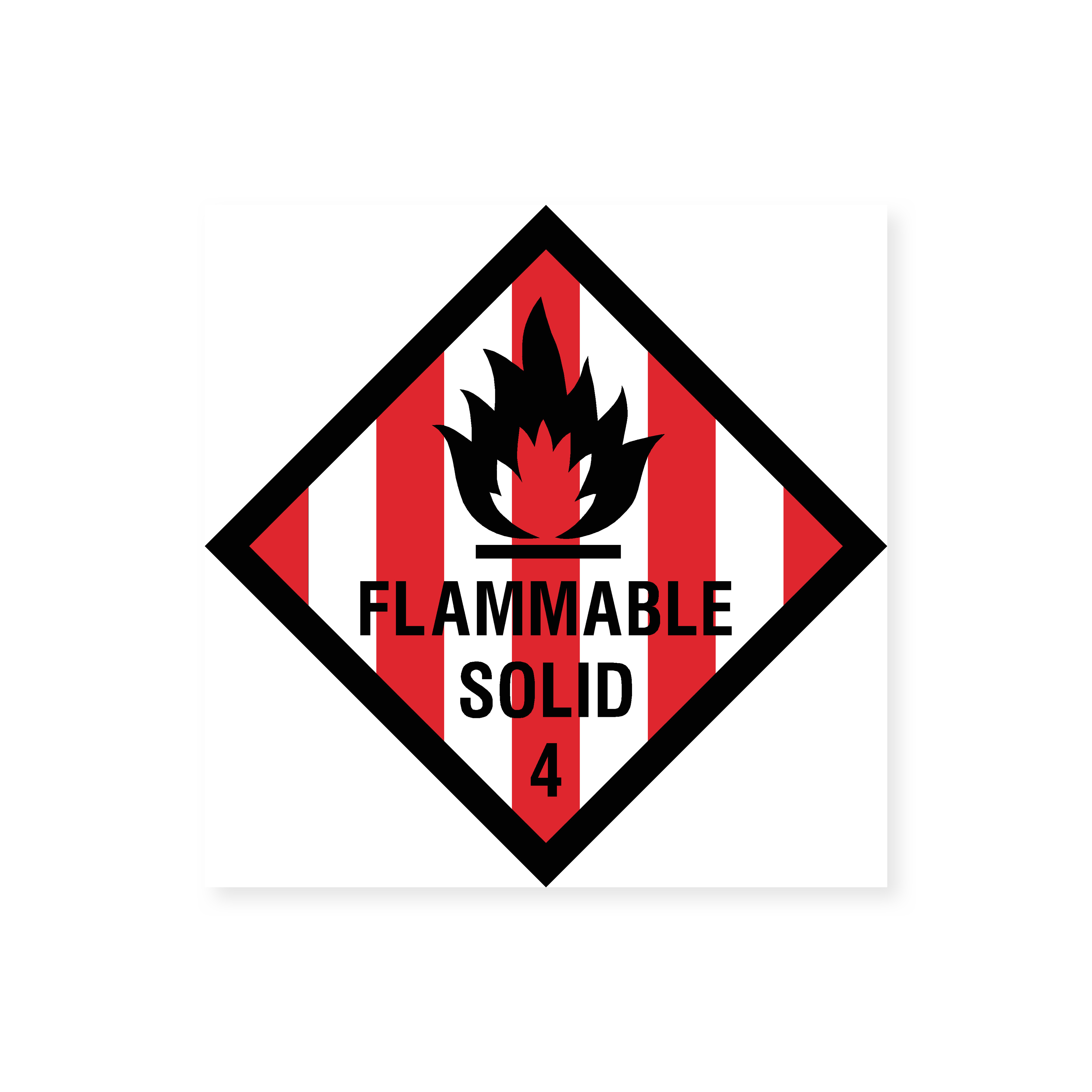 Flammable Solid 4 - Hazchem Sign – Safety Signs & Stickers