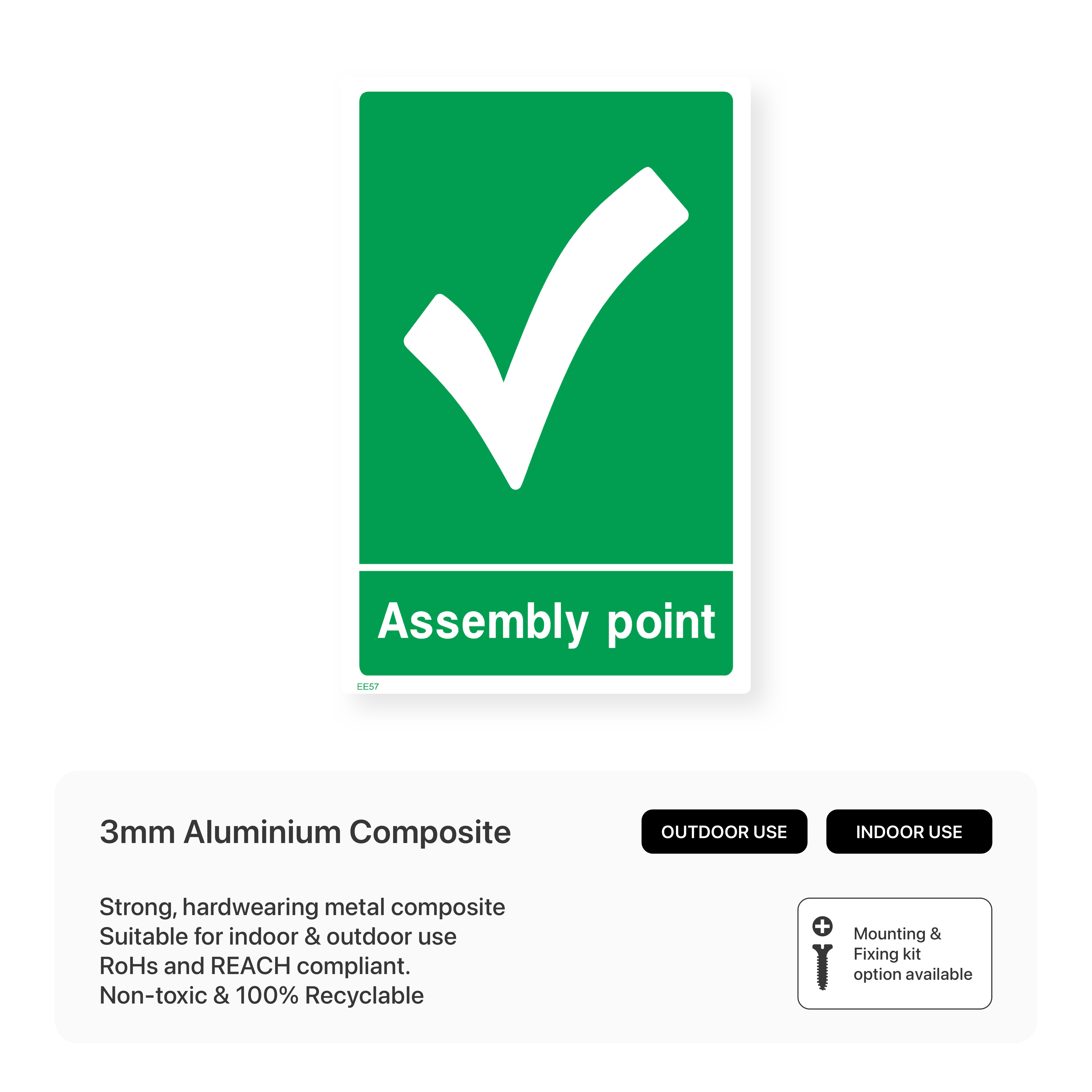 Assembly Point Sign – Safety Signs & Stickers