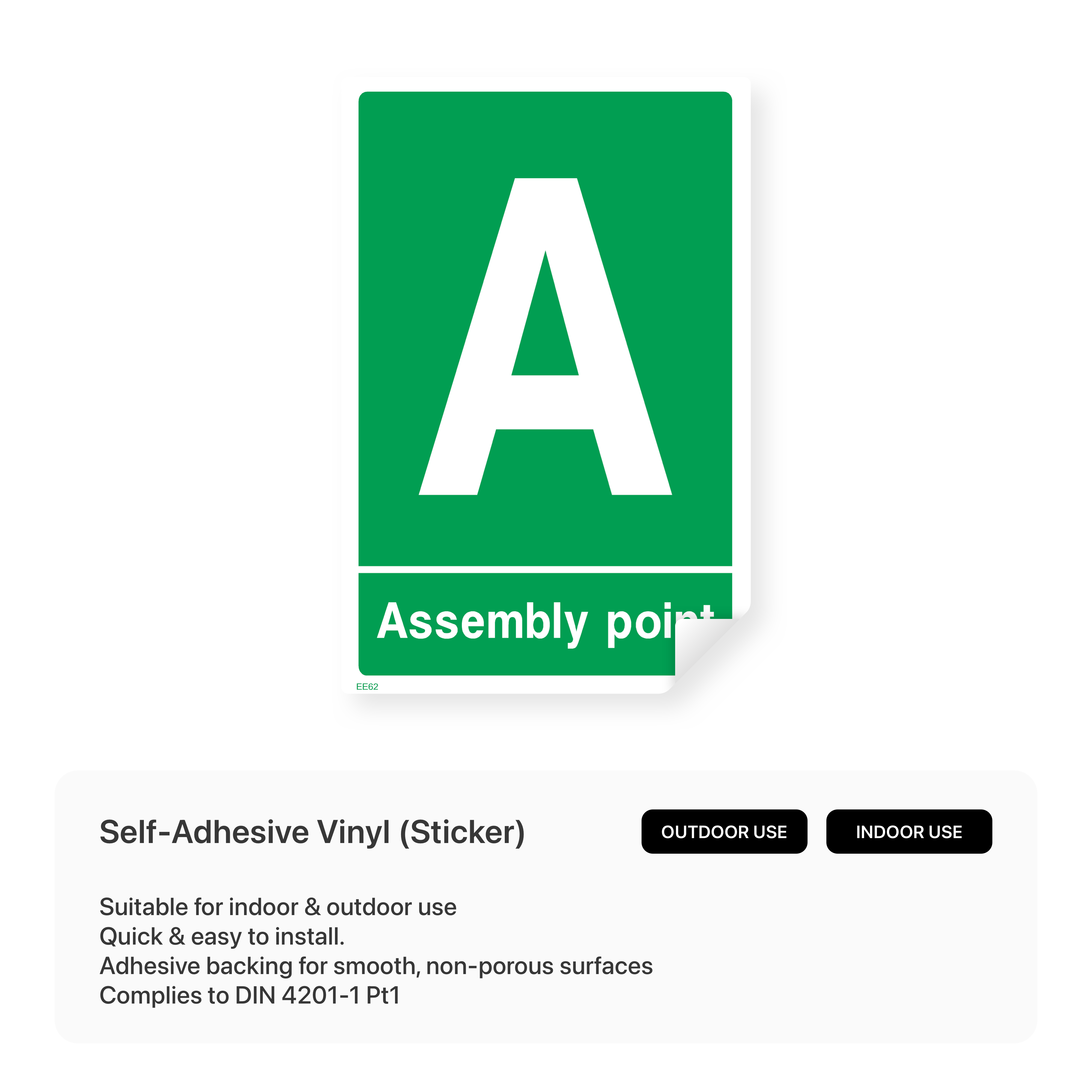 Assembly Point A Sign – Safety Signs & Stickers