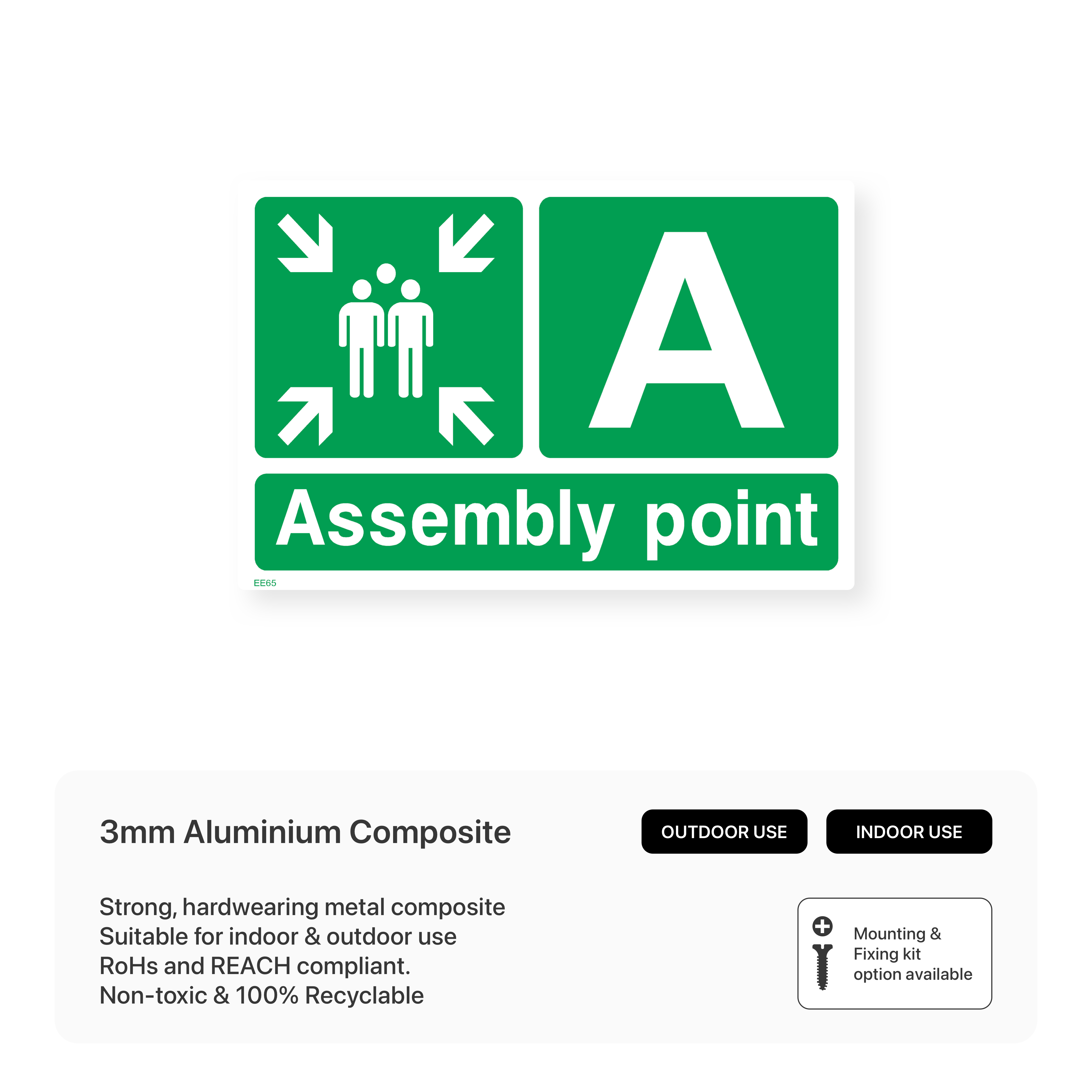 Assembly Point A Sign – Safety Signs & Stickers