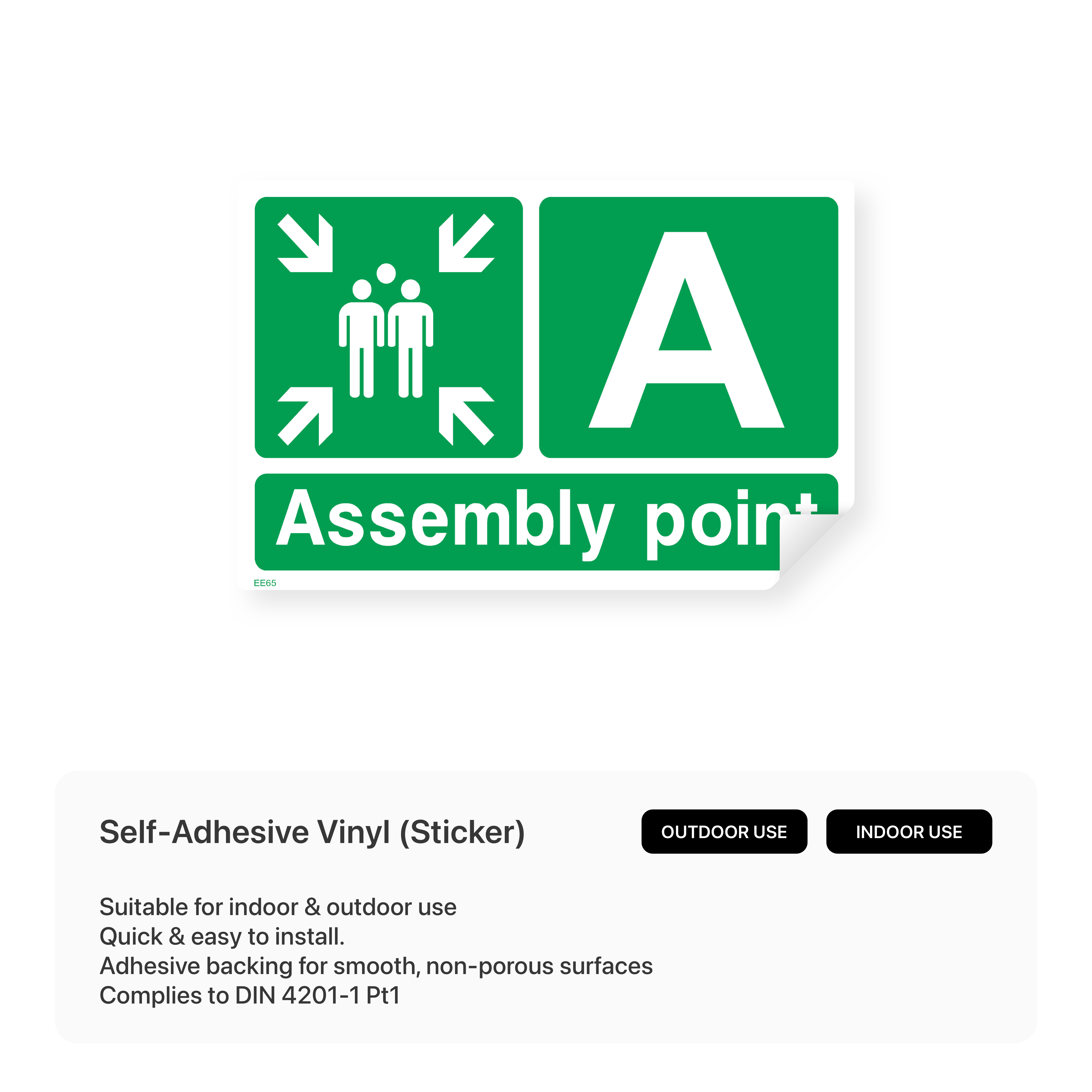 Assembly Point A Sign – Safety Signs & Stickers