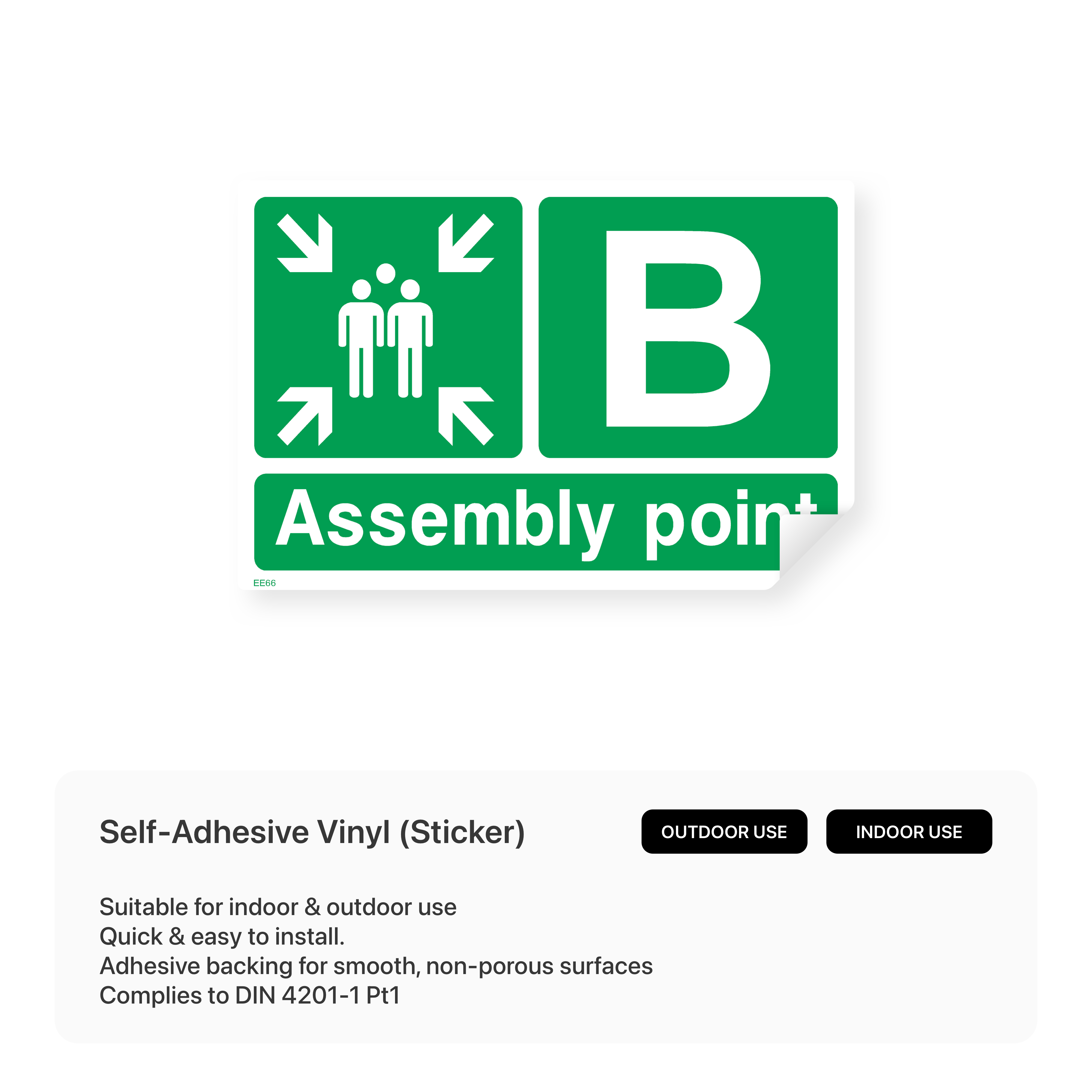 Assembly Point B Sign – Safety Signs & Stickers