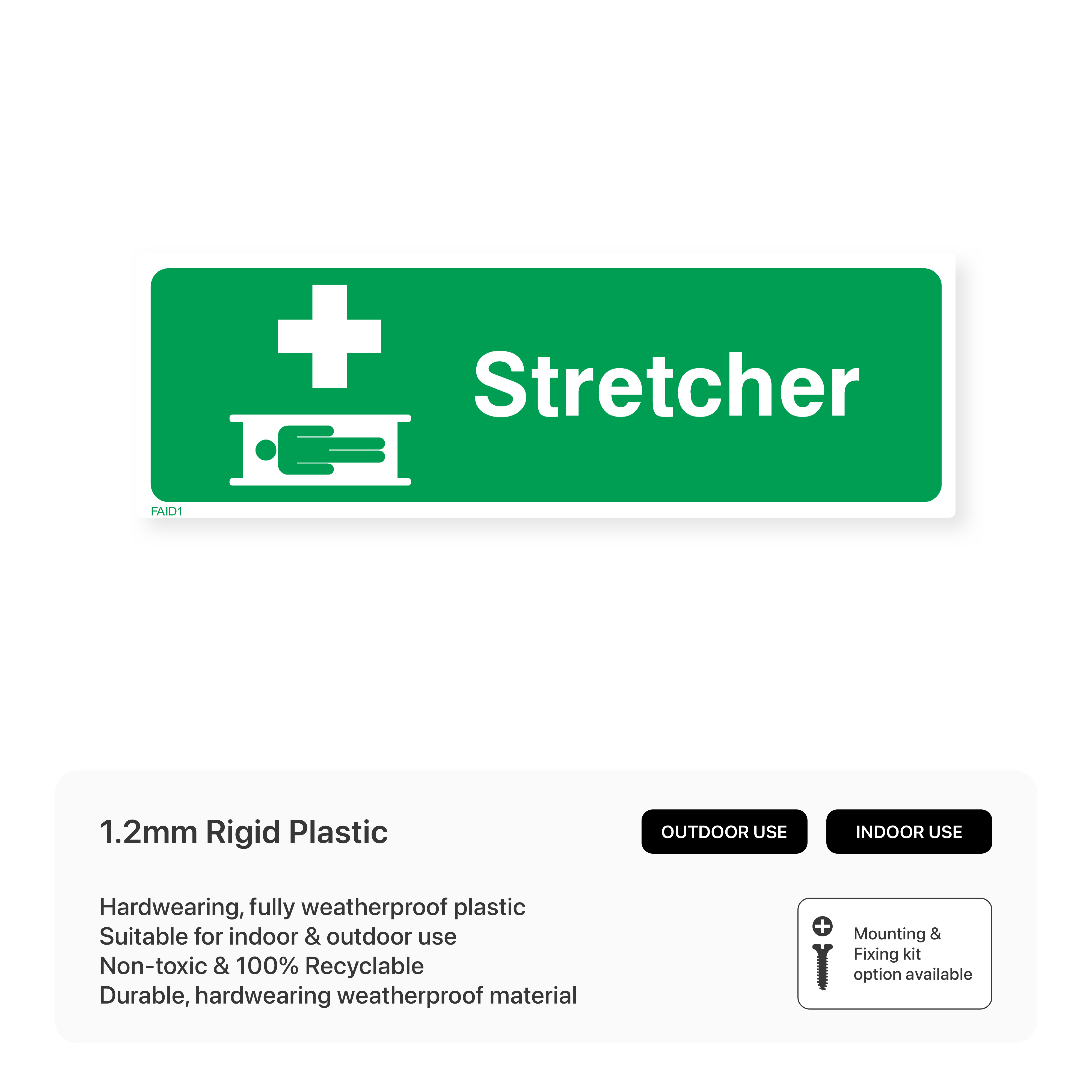 Stretcher Sign – Safety Signs & Stickers
