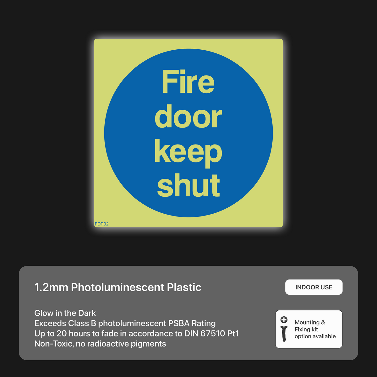 Fire Door Keep Shut Sign – Safety Signs & Stickers