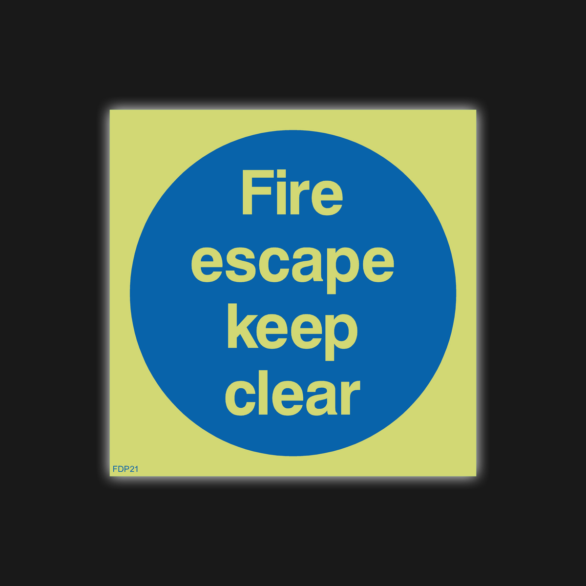 Fire Escape Keep Clear Sign – Safety Signs & Stickers