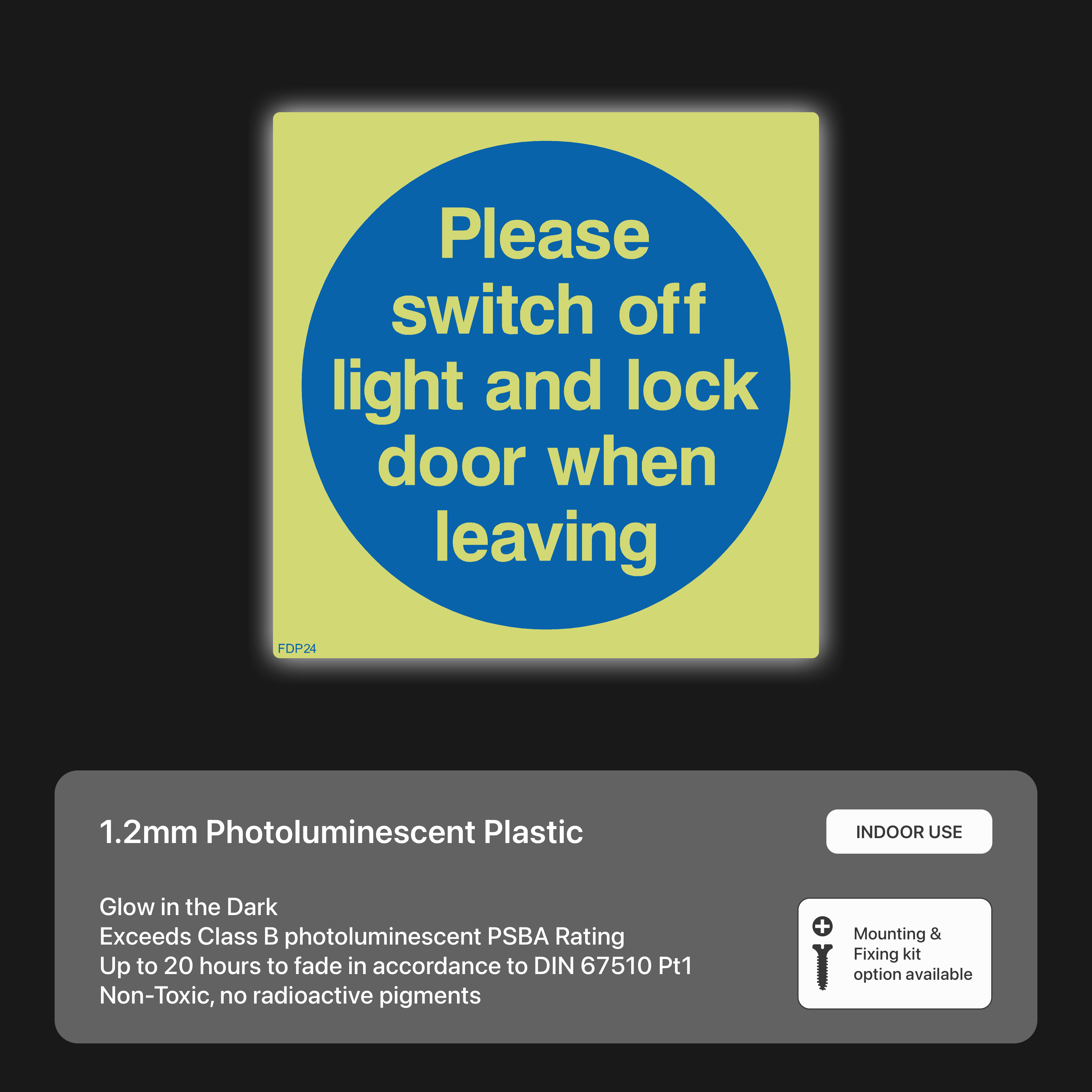 Please Switch Off Light and Lock Door When Leaving Sign – Safety Signs ...