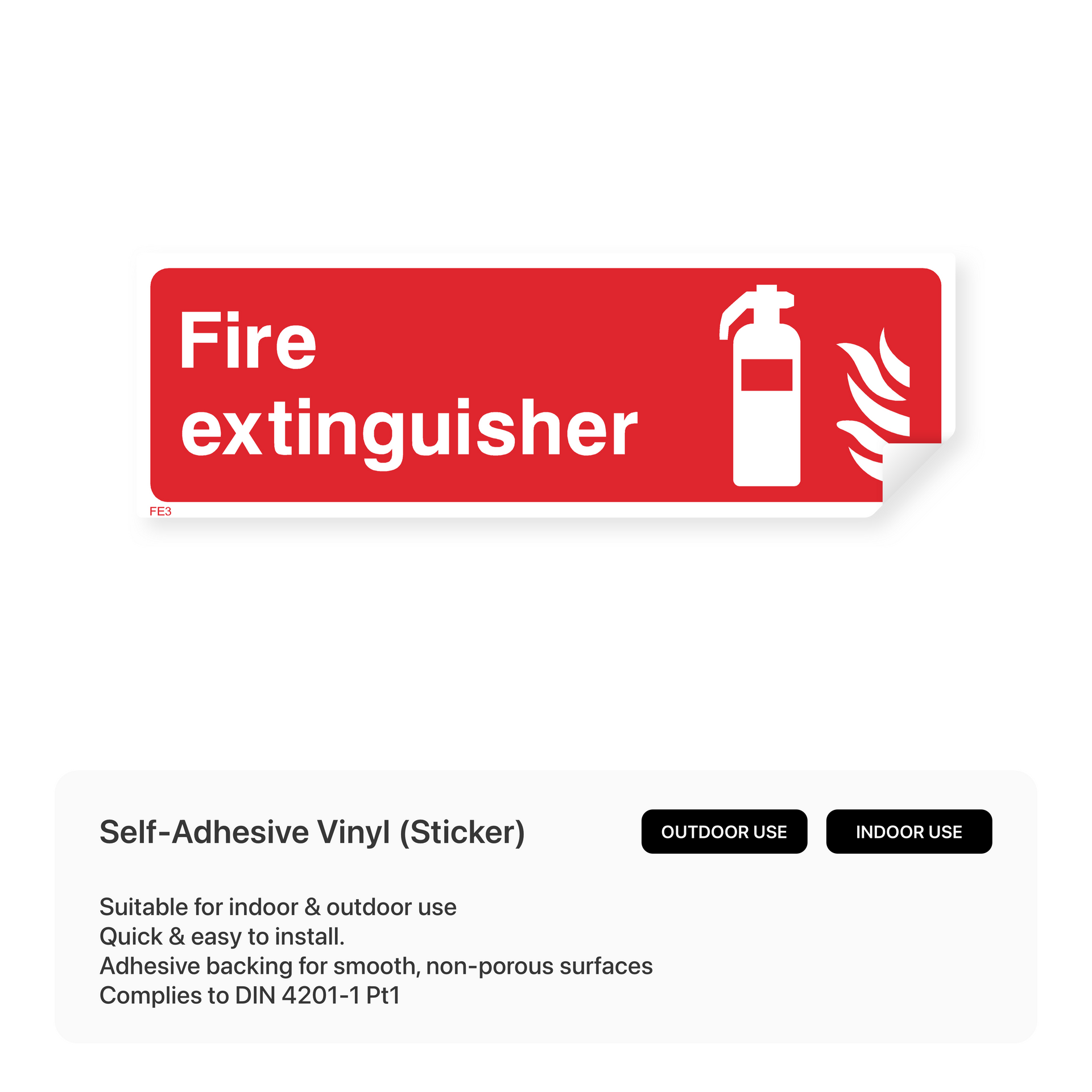 Fire Extinguisher Sign – Safety Signs & Stickers