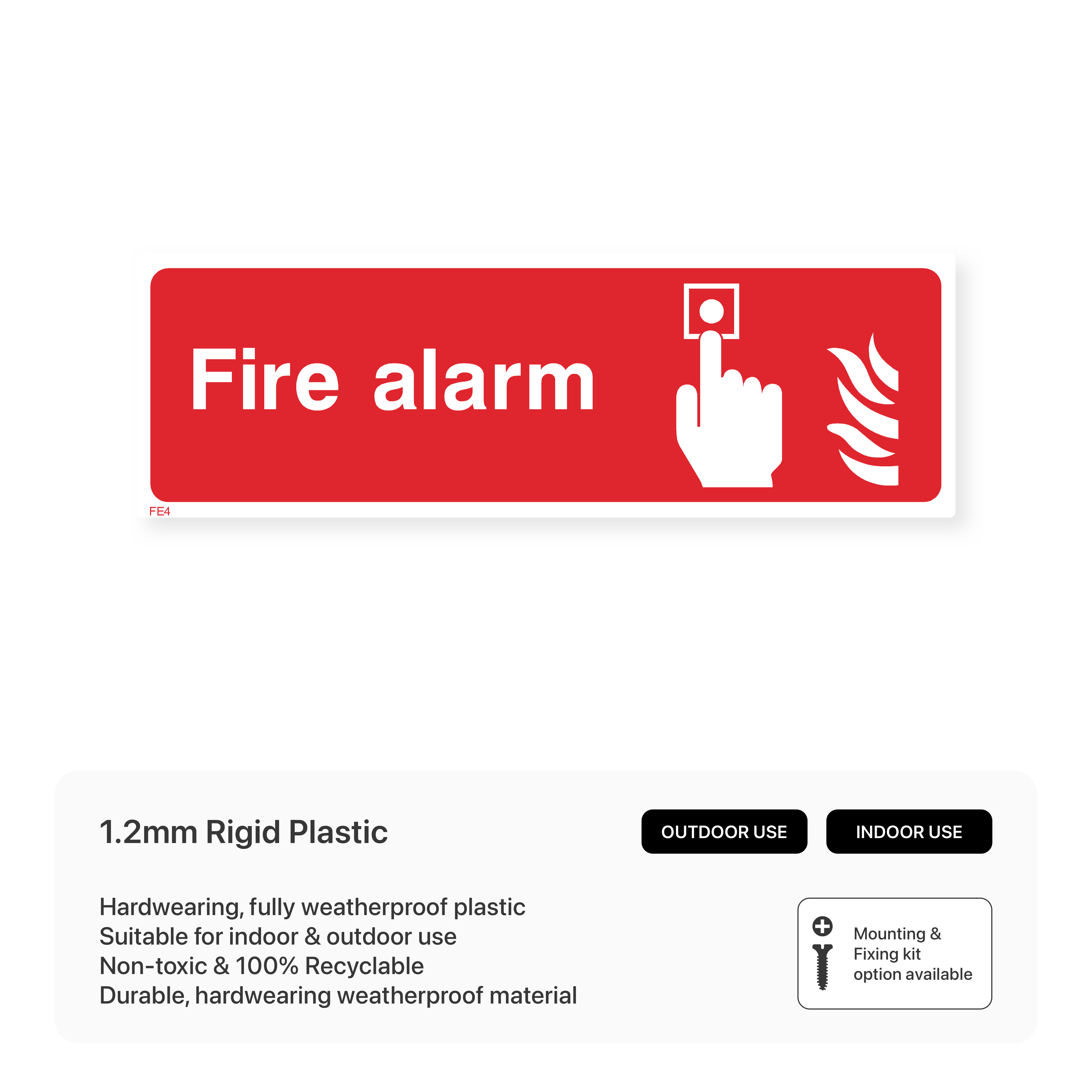 Fire Alarm Sign – Safety Signs & Stickers