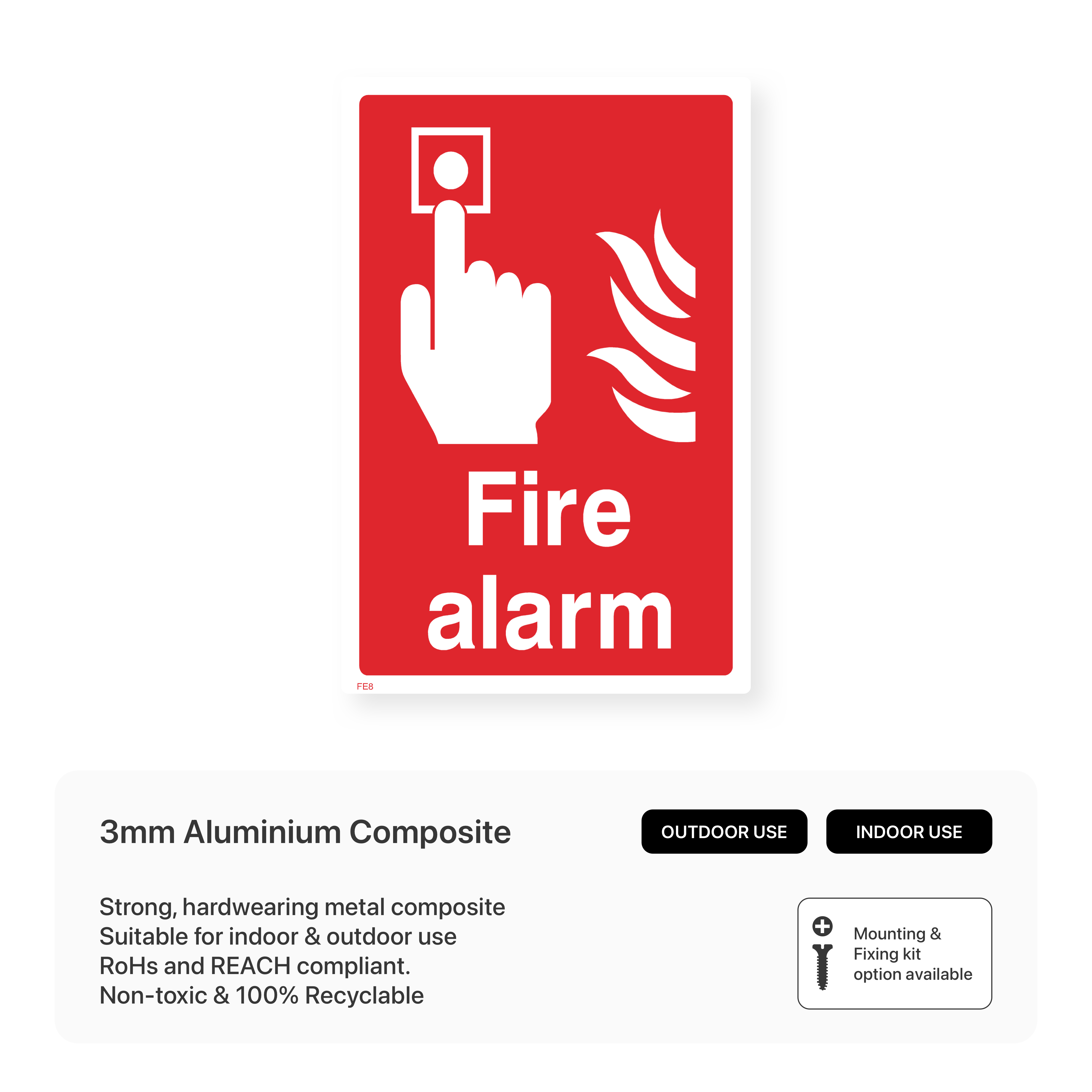 Fire Alarm Sign – Safety Signs & Stickers