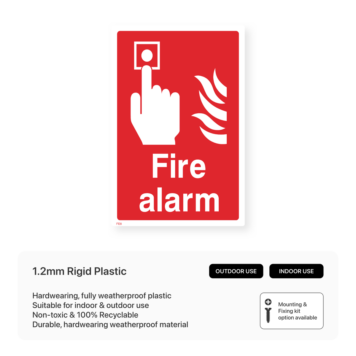 Sign Languages Alarm Fire Alarm Sign – Safety Signs & Stickers