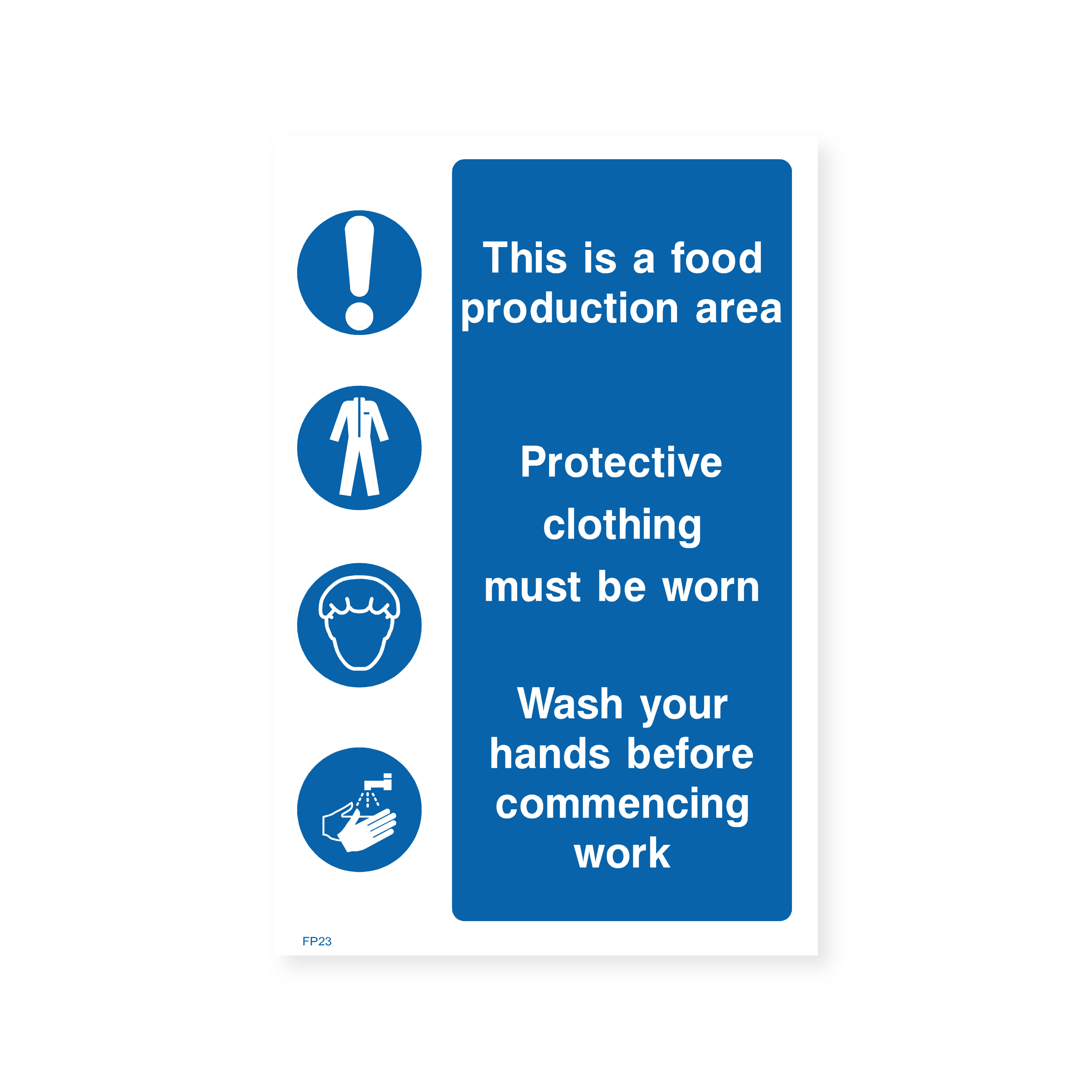 This Is a Food Production Area Sign – Safety Signs & Stickers