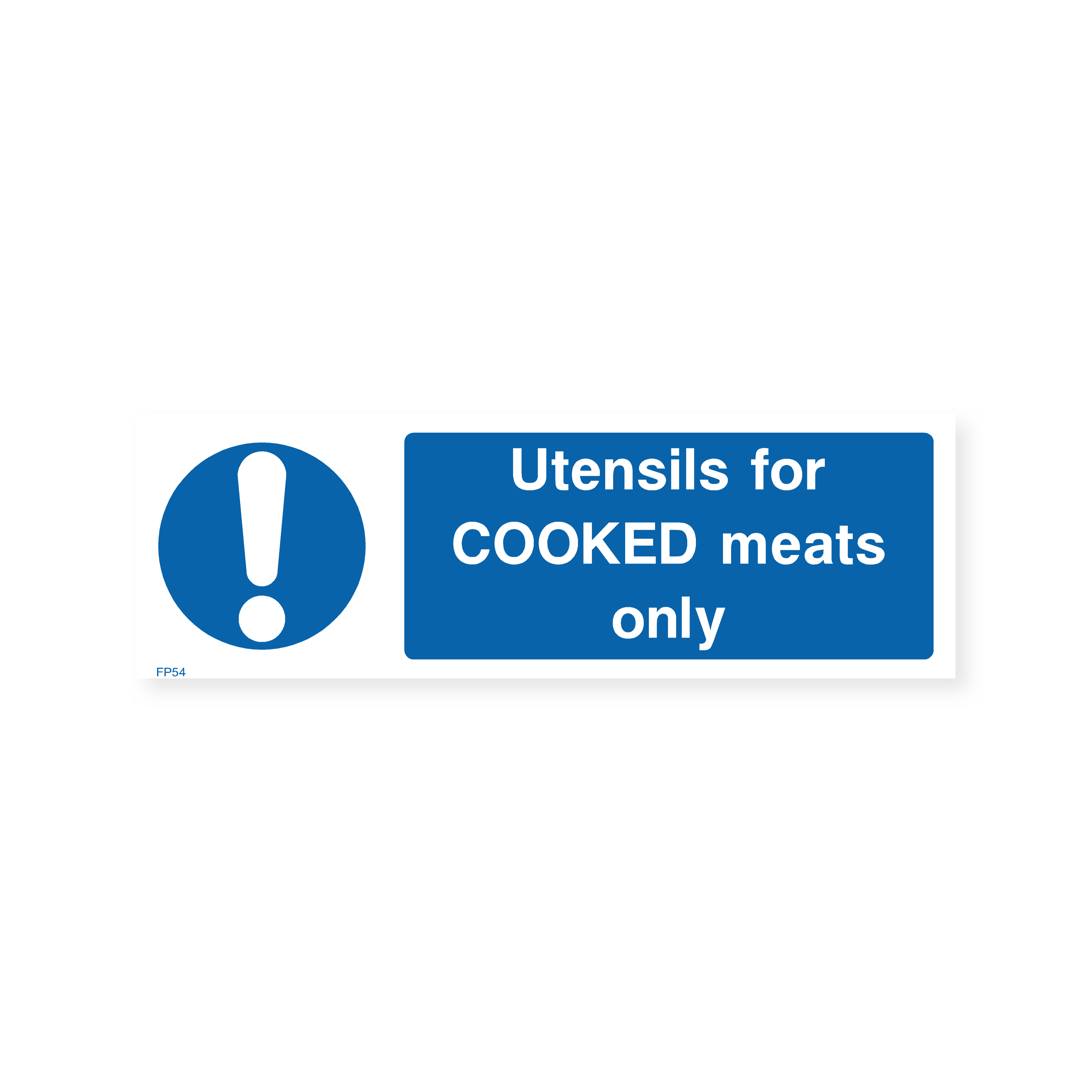 Utensils for Cooked Meats Only Sign – Safety Signs & Stickers