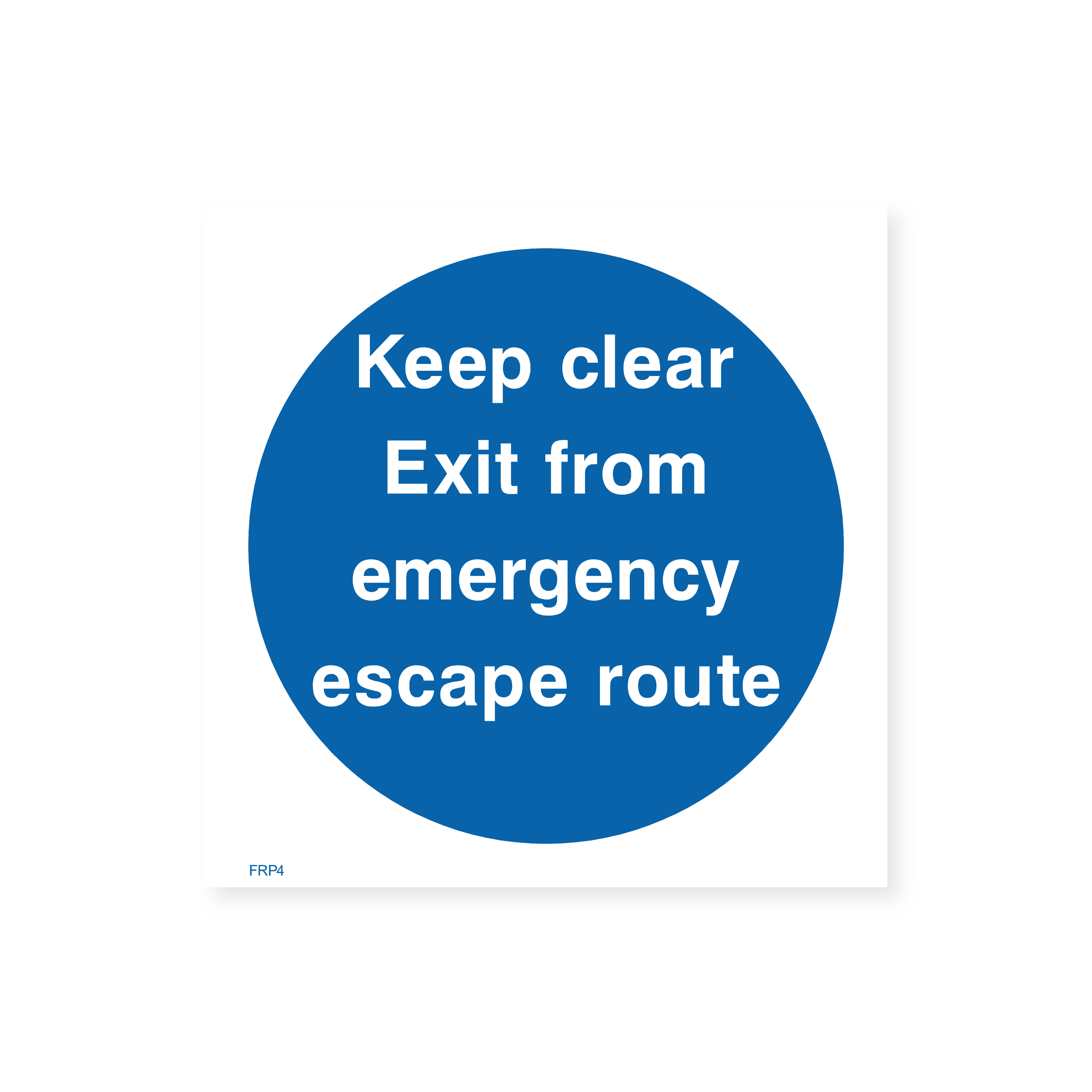 Keep Clear Exit from Emergency Escape Route Sign – Safety Signs & Stickers
