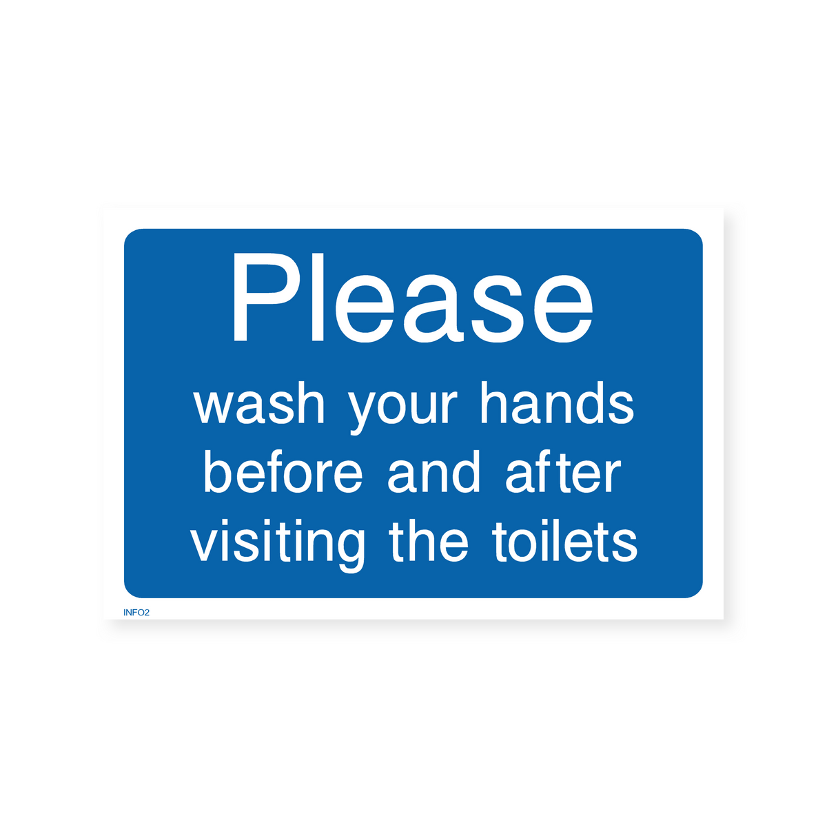 Please Wash Your Hands Before and After Visiting the Toilets Sign ...