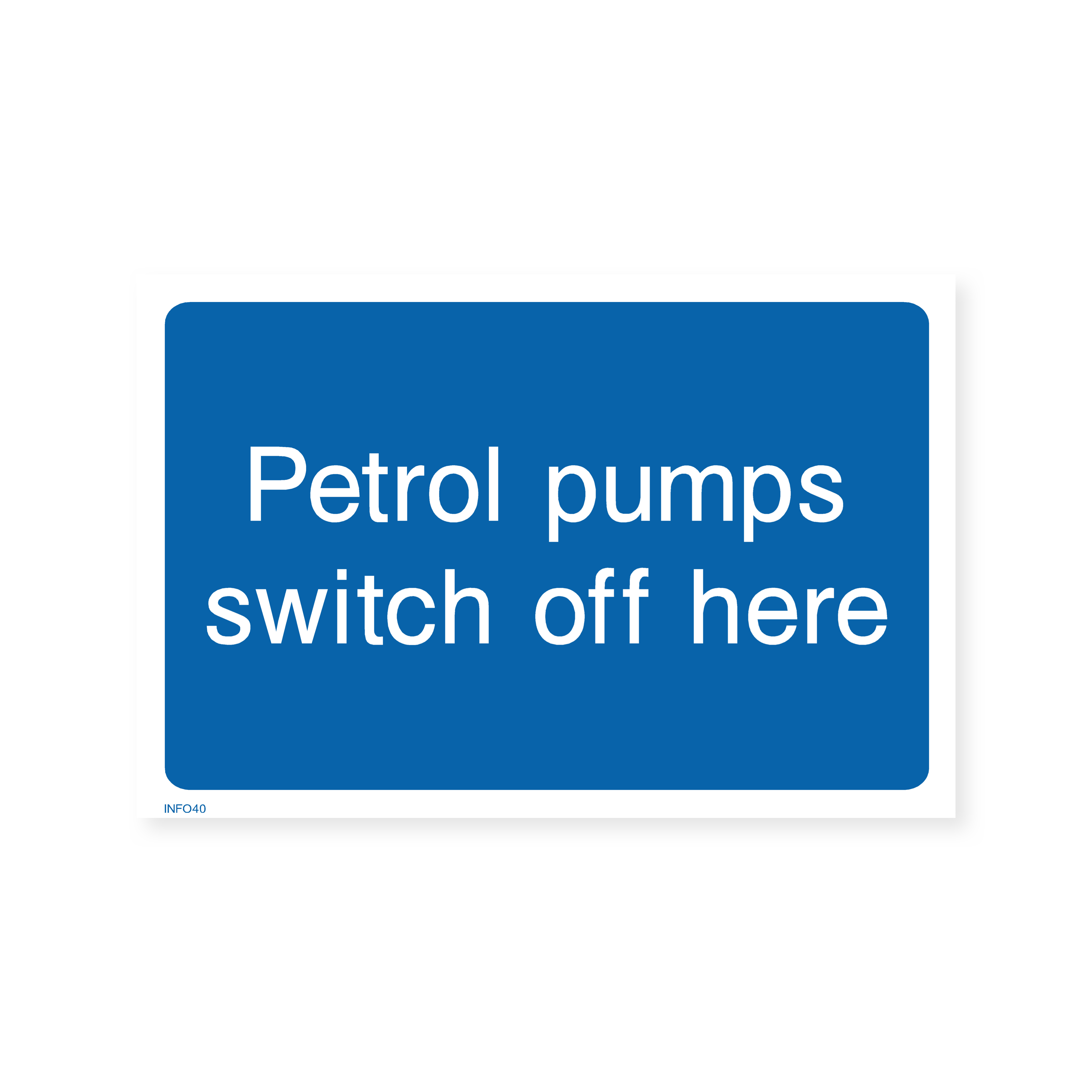 Petrol Pumps Switch Off Here Sign – Safety Signs & Stickers