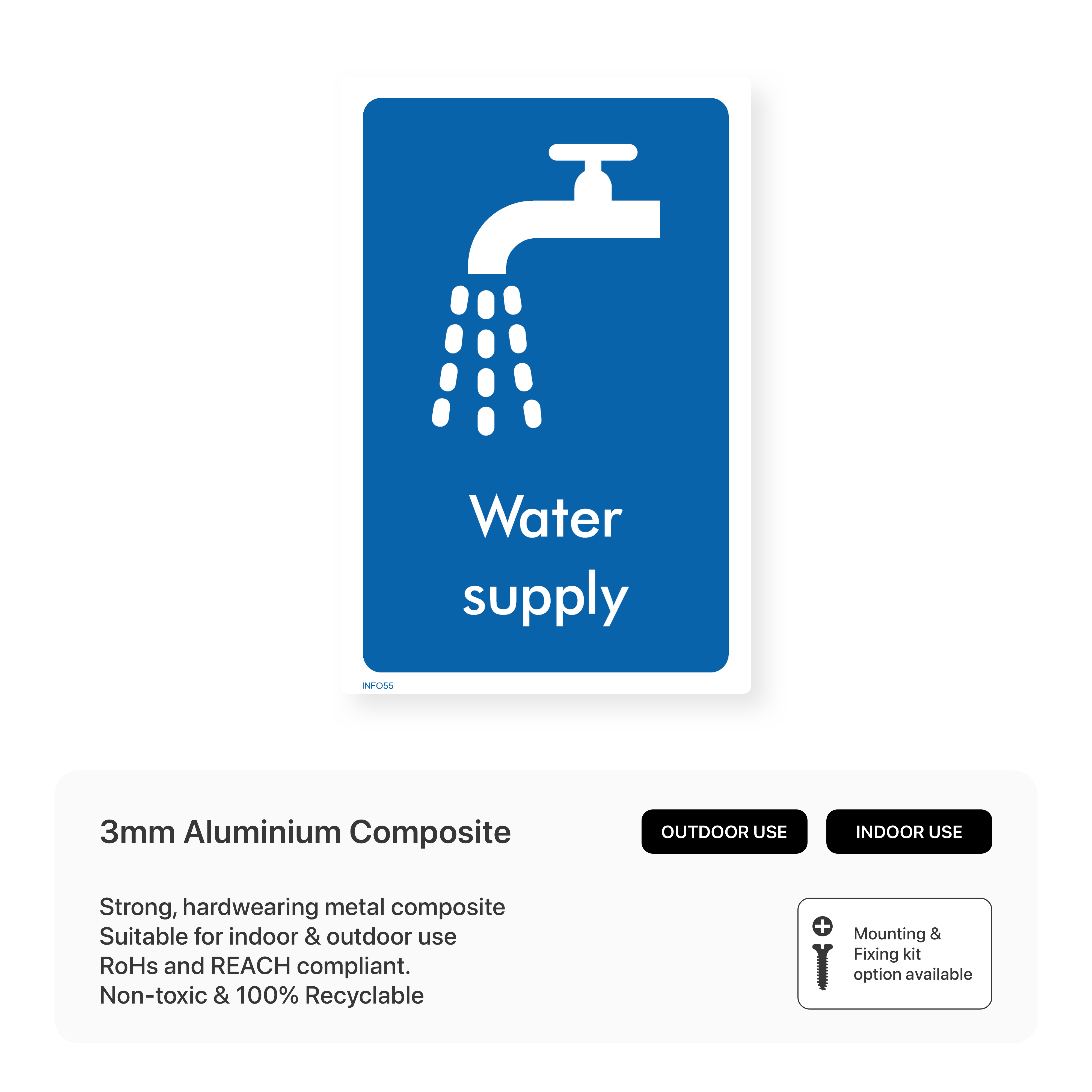 Water Supply Sign – Safety Signs & Stickers