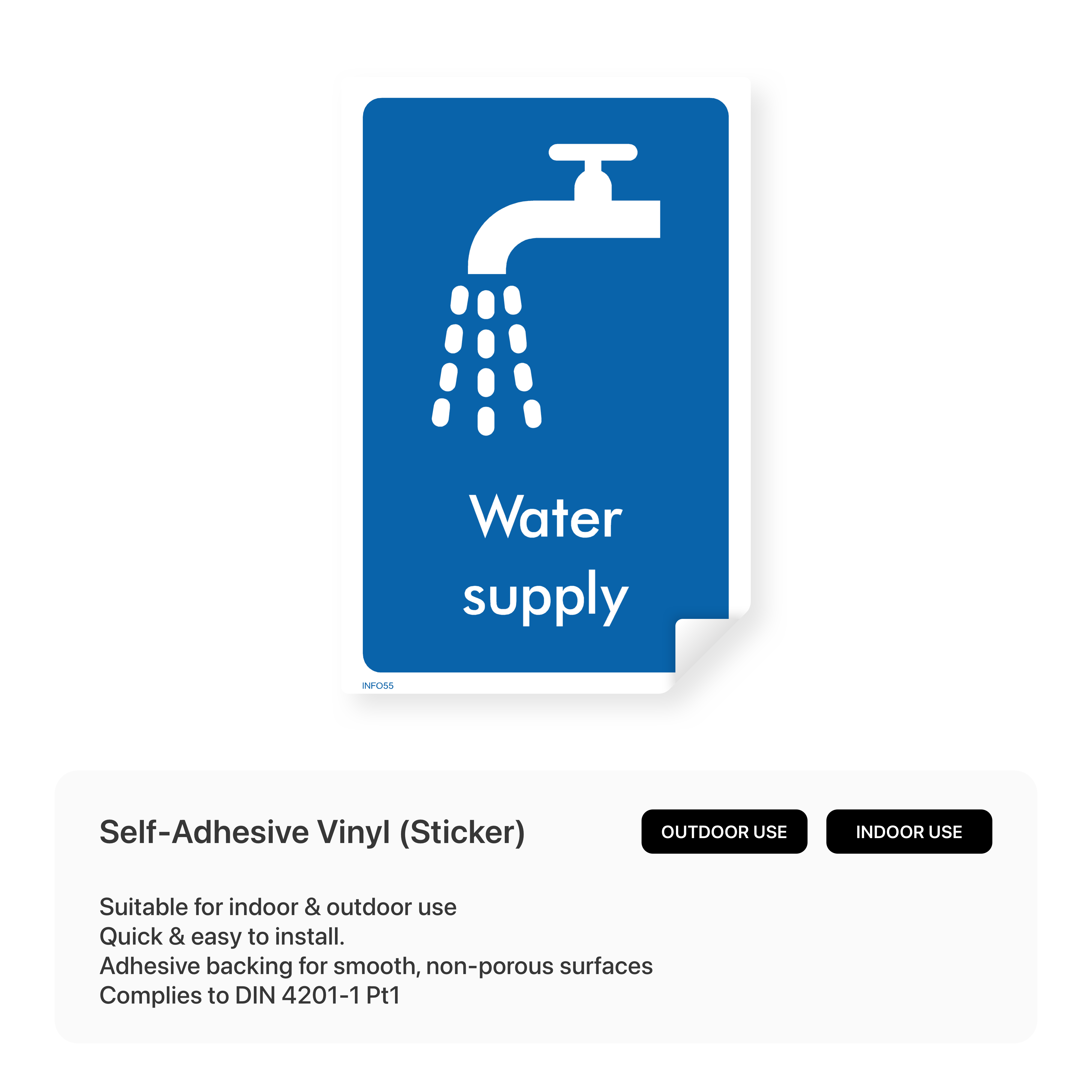 Water Supply Sign – Safety Signs & Stickers