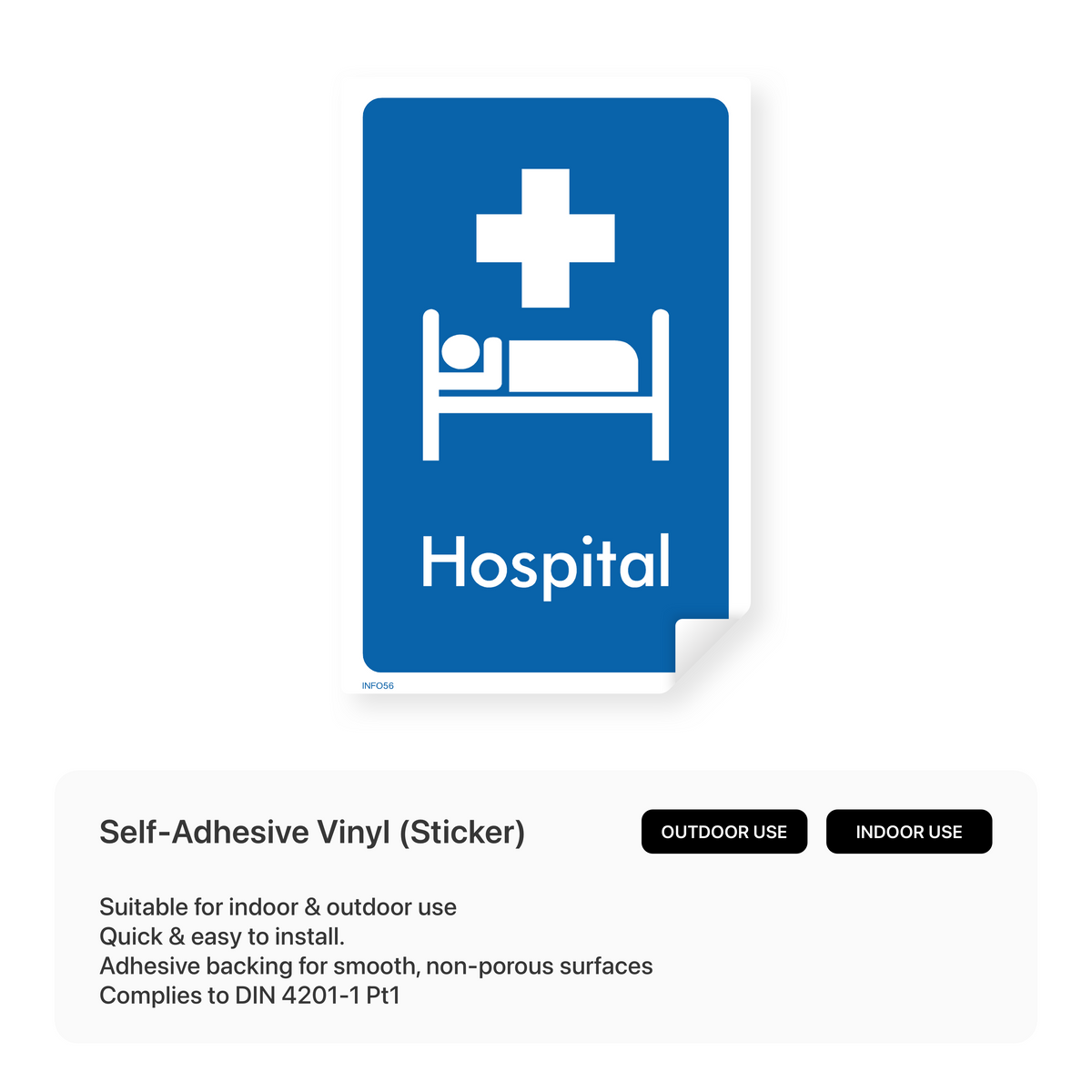 Hospital Sign – Safety Signs & Stickers