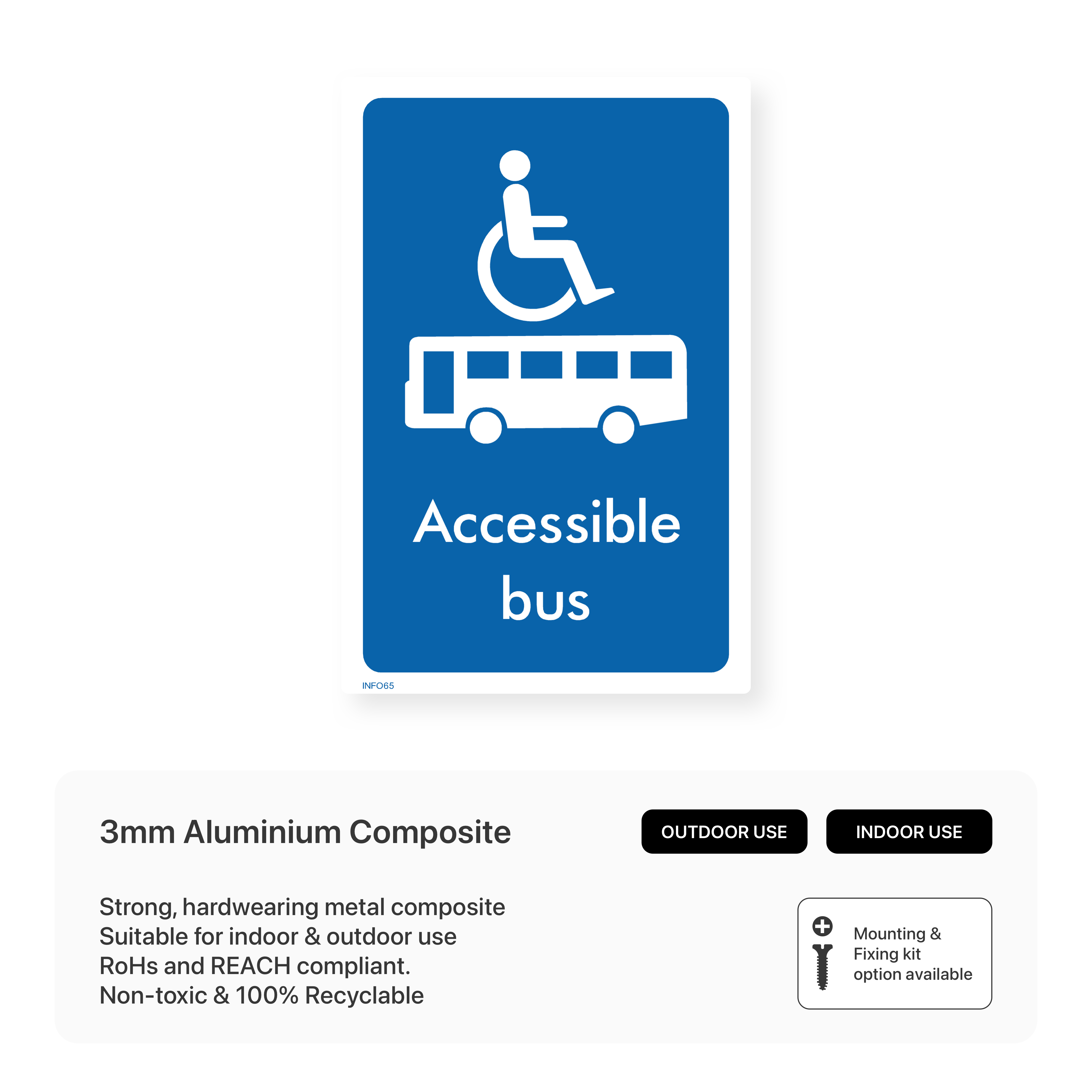 Accessible Bus Sign – Safety Signs & Stickers