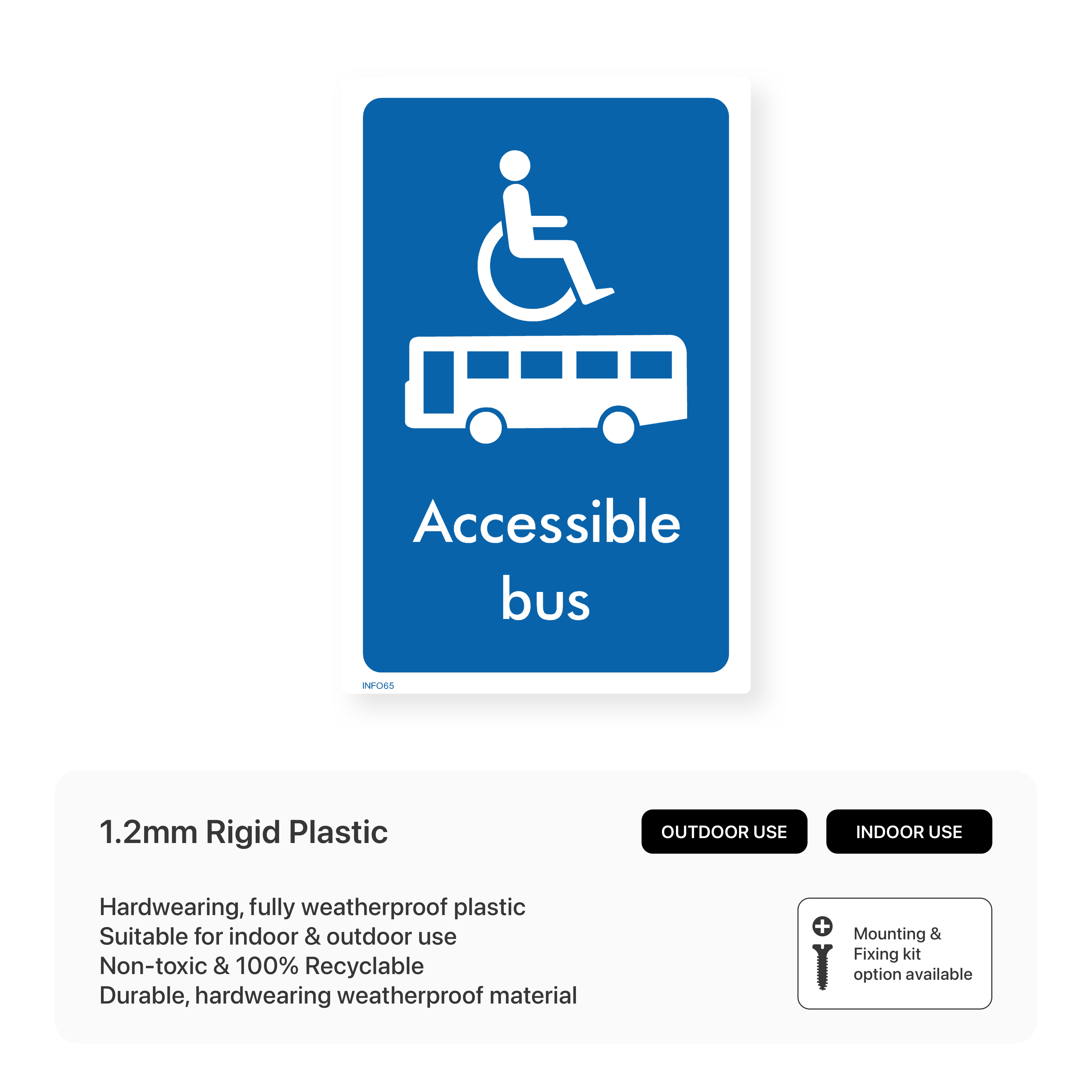 Accessible Bus Sign – Safety Signs & Stickers