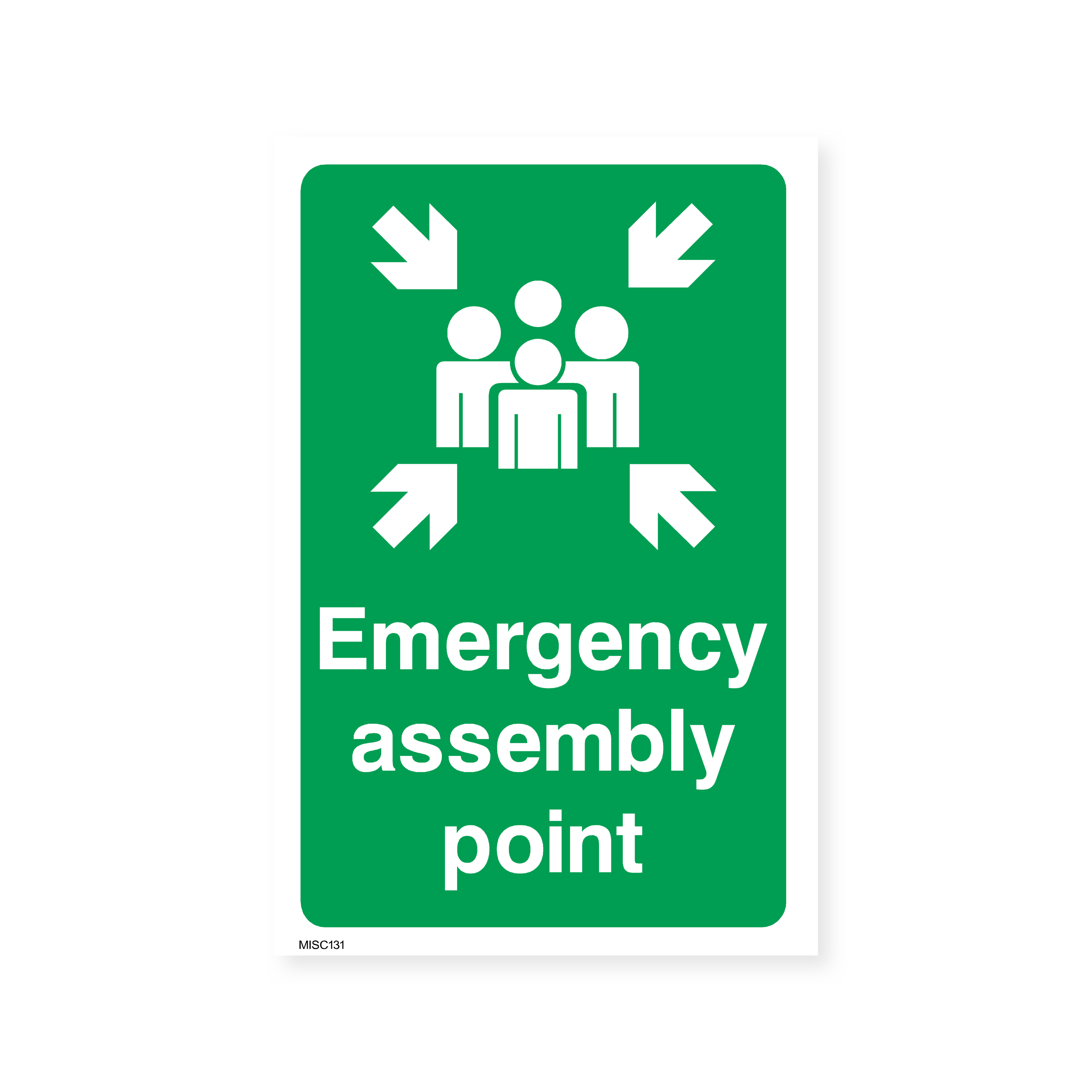 Emergency Assembly Point Sign – Safety Signs & Stickers