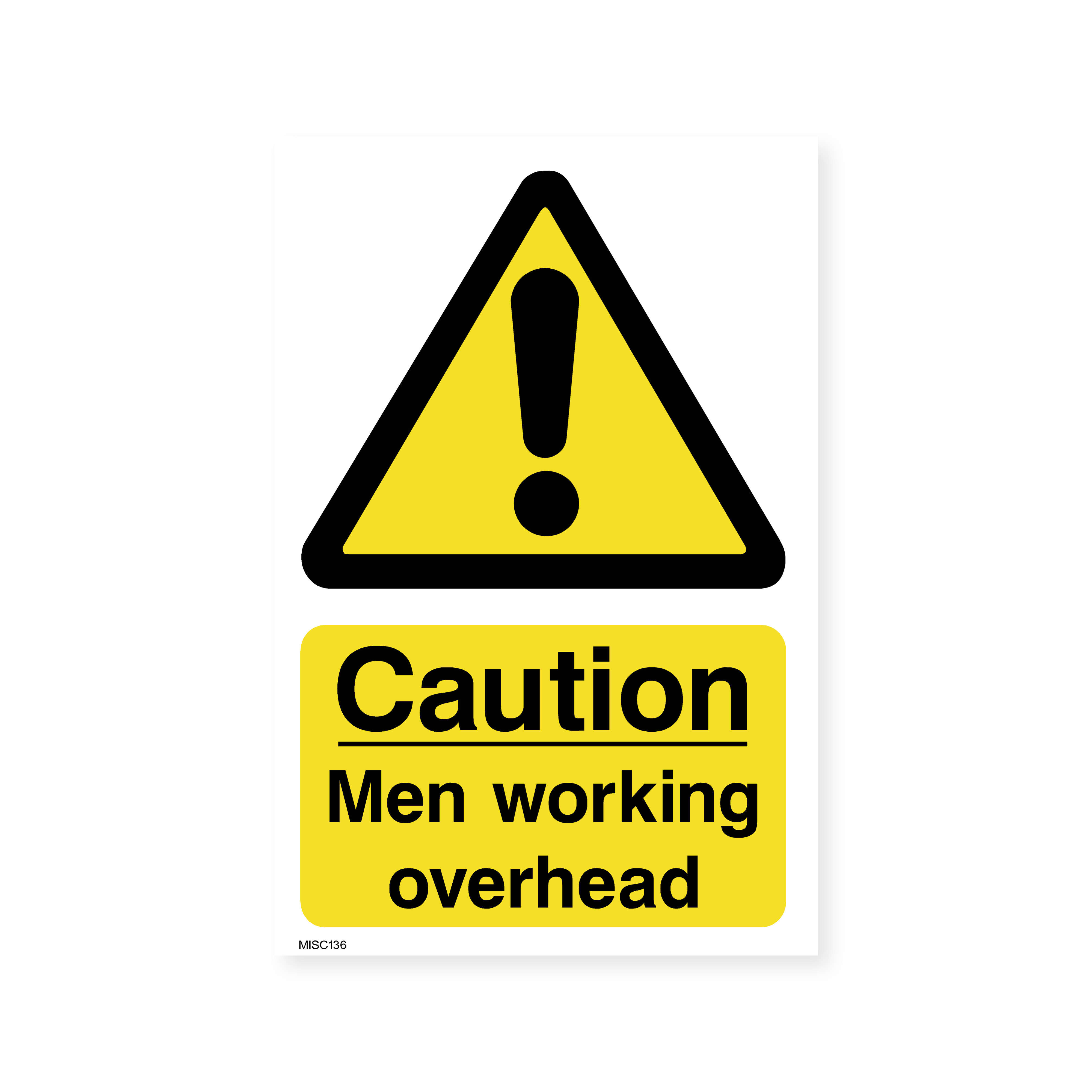 Caution Men Working Overhead Sign Safety Signs Stickers Caution Men Working Overhead Sign Safety Signs Stickers