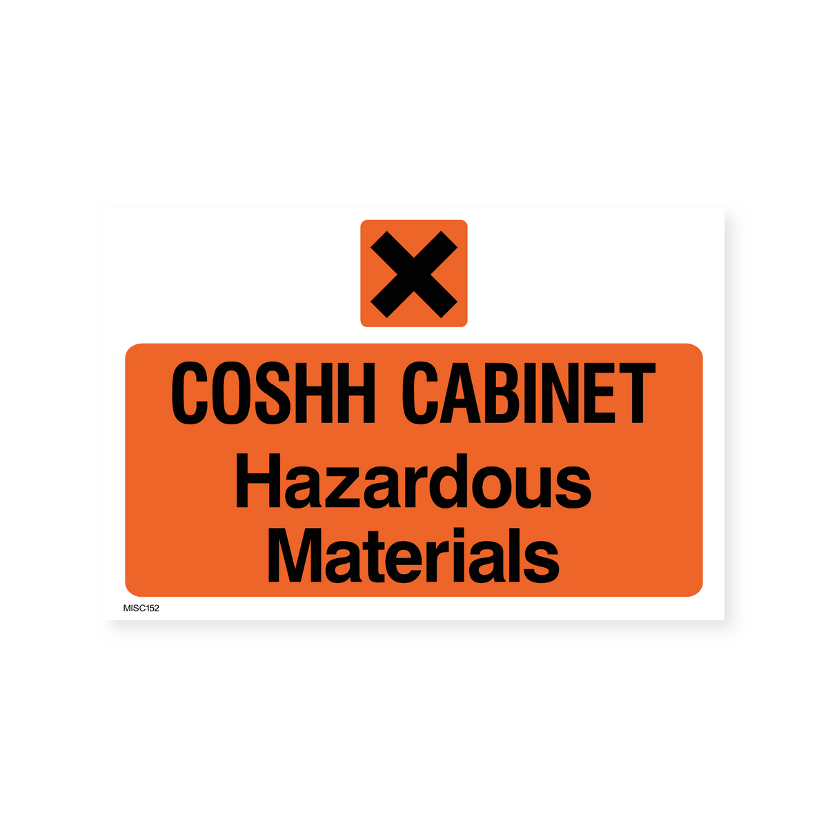 Hand Sign Cossh COSHH Cabinet Sign – Safety Signs & Stickers