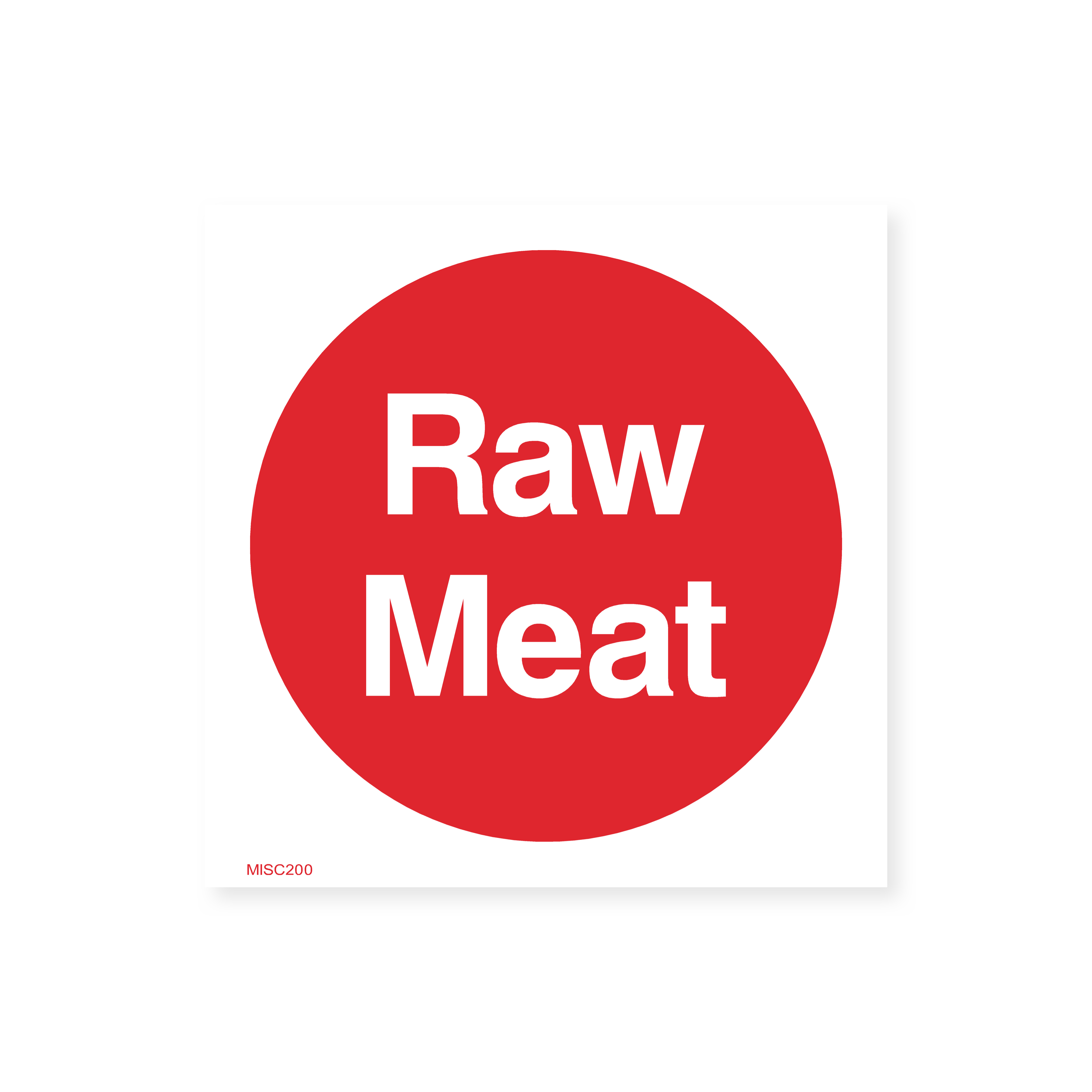 Raw Meat Sign – Safety Signs & Stickers