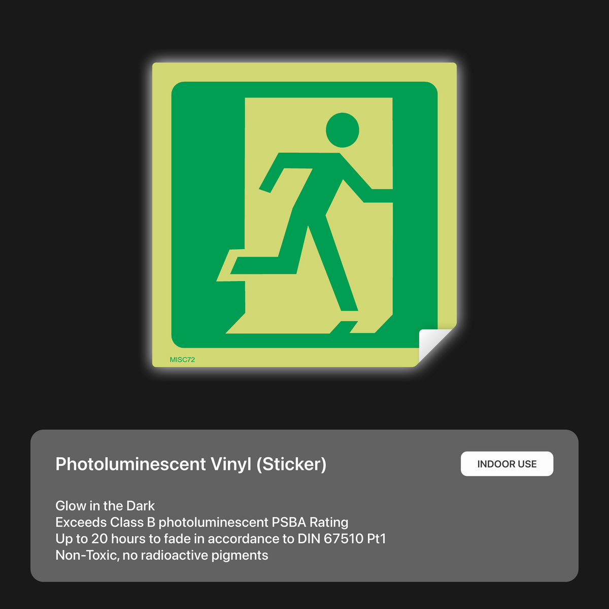 Fire Exit Symbol Left Sign – Safety Signs & Stickers