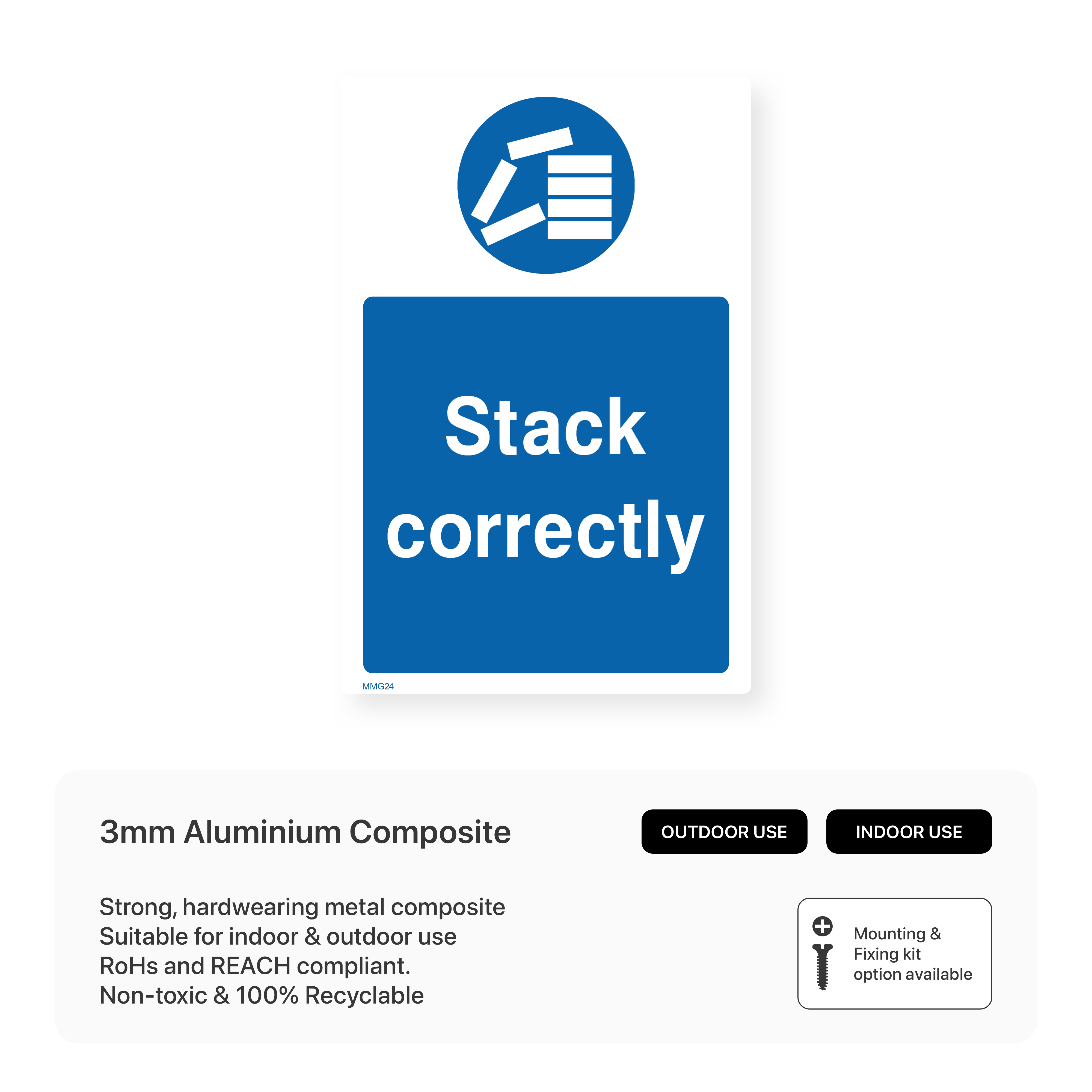 Stack Correctly Sign – Safety Signs & Stickers