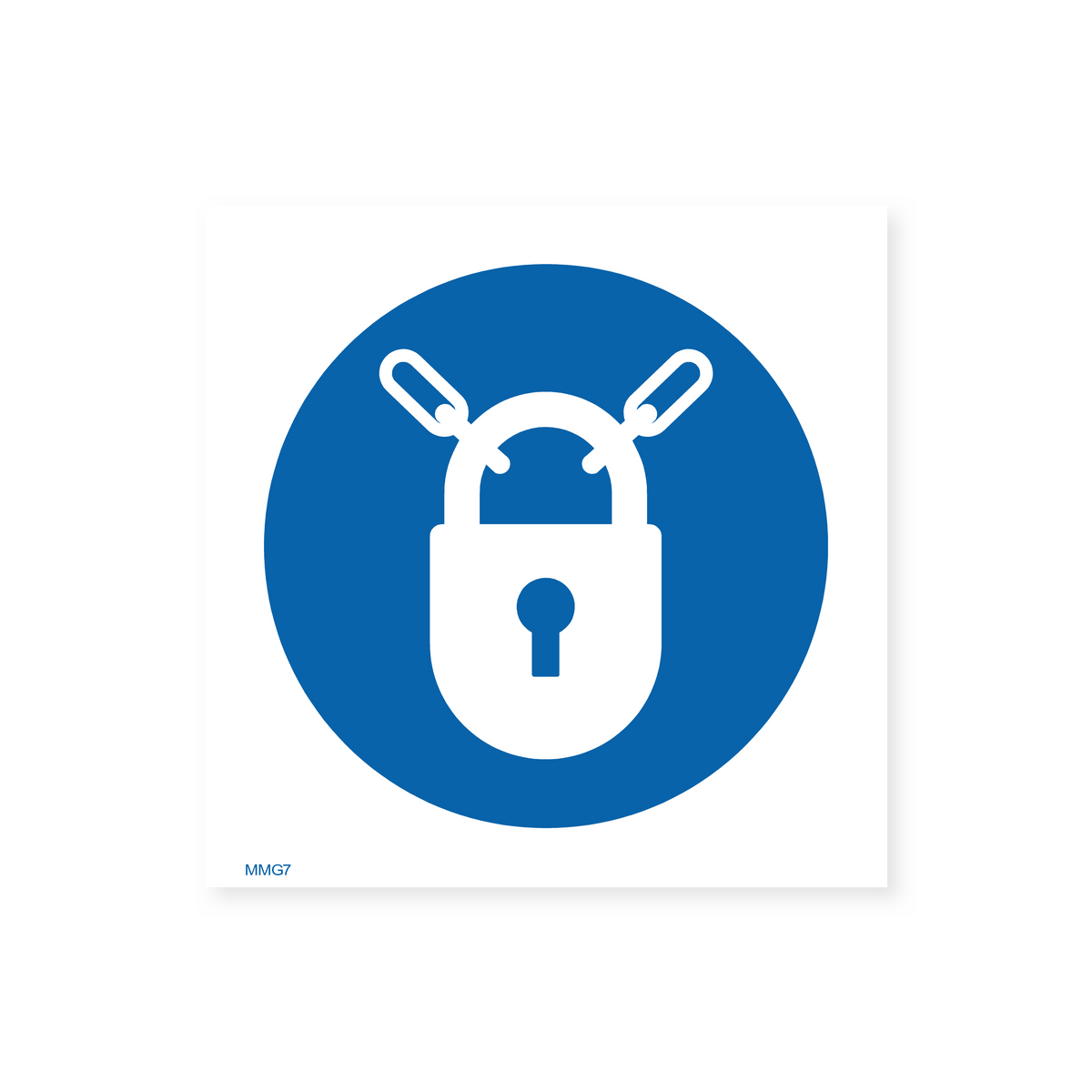 Podlock Sign Padlock Symbol Sign – Safety Signs & Stickers