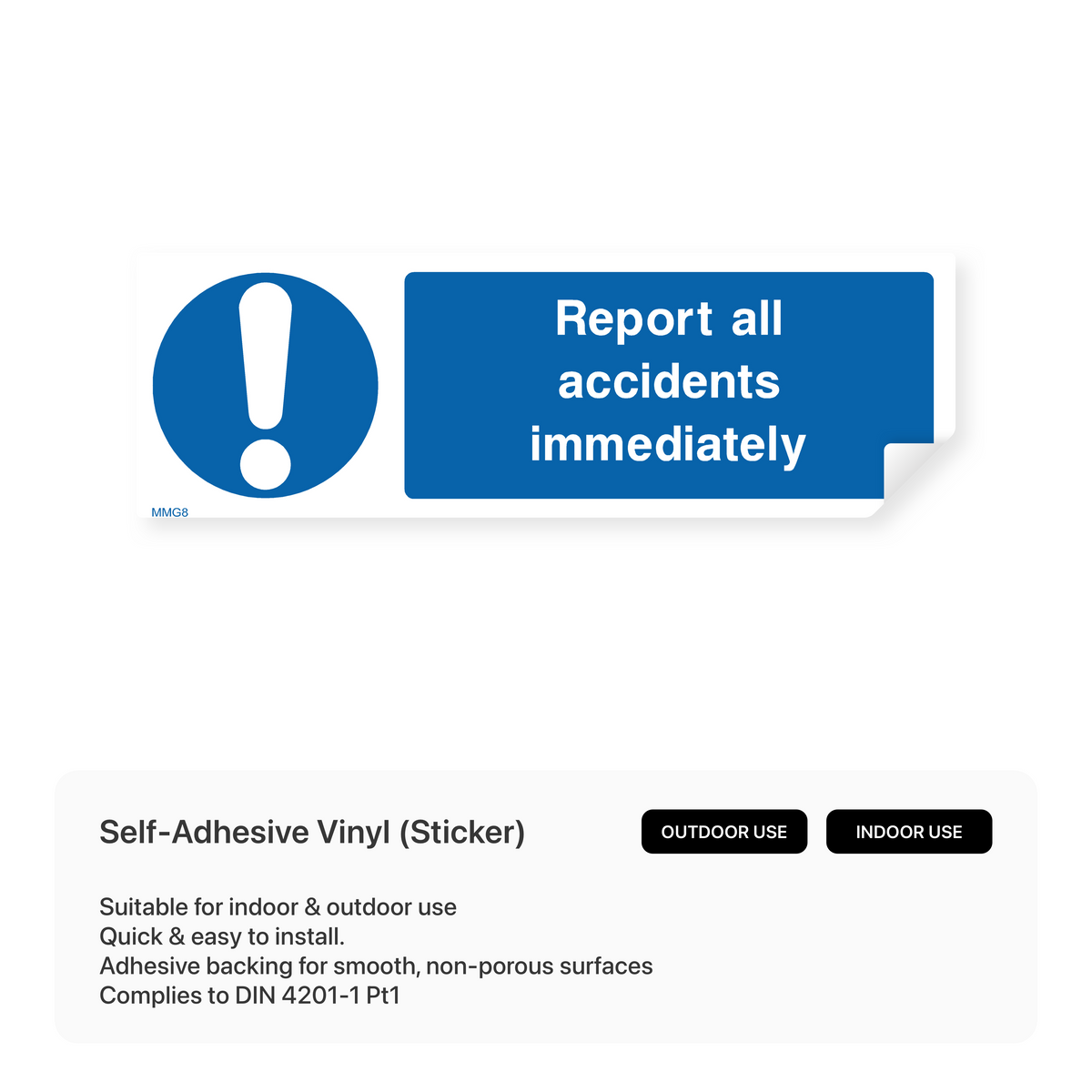 Check Immediately Sign Report All Accidents Immediately Sign – Safety Signs & Stickers