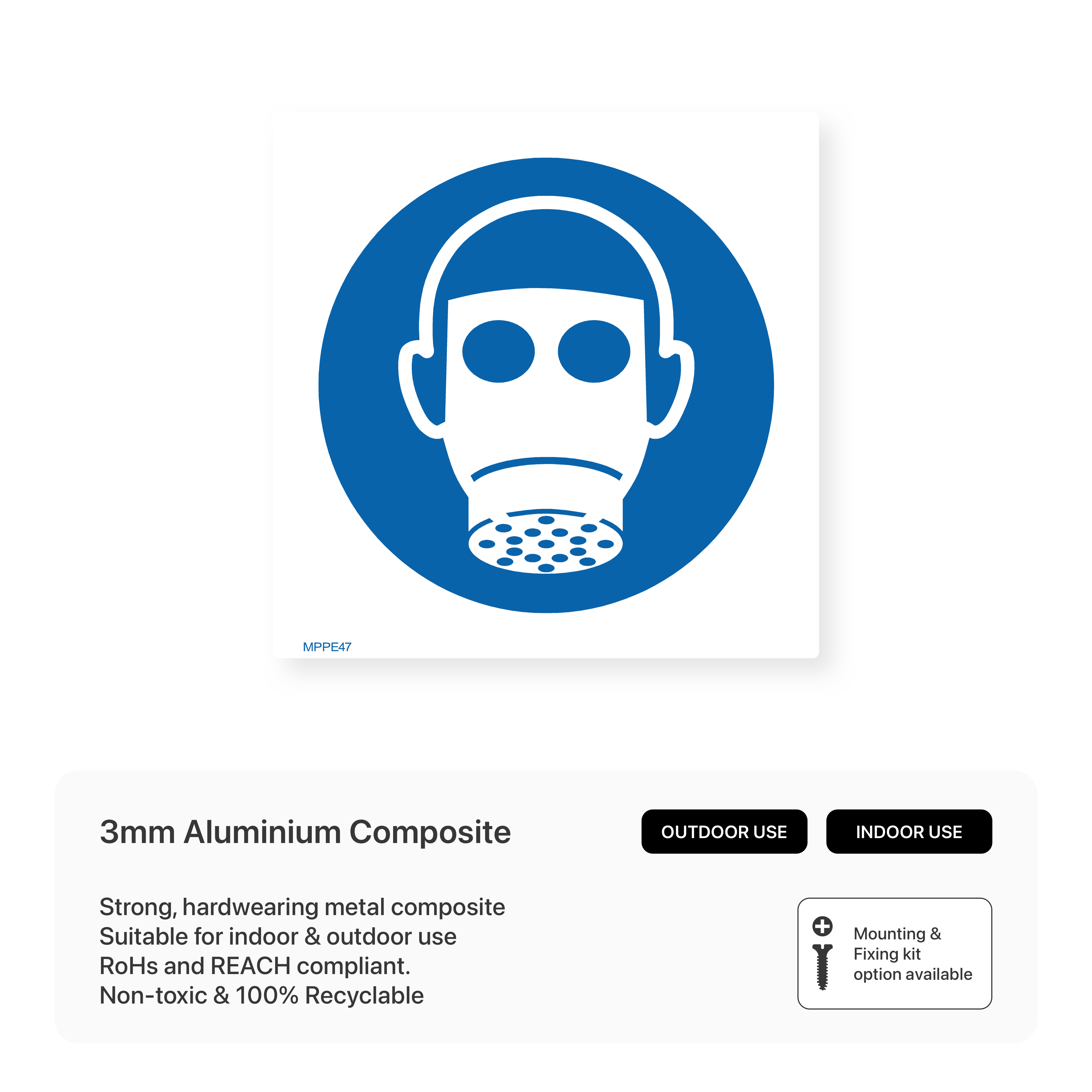 Respiratory Mask Symbol Sign – Safety Signs & Stickers