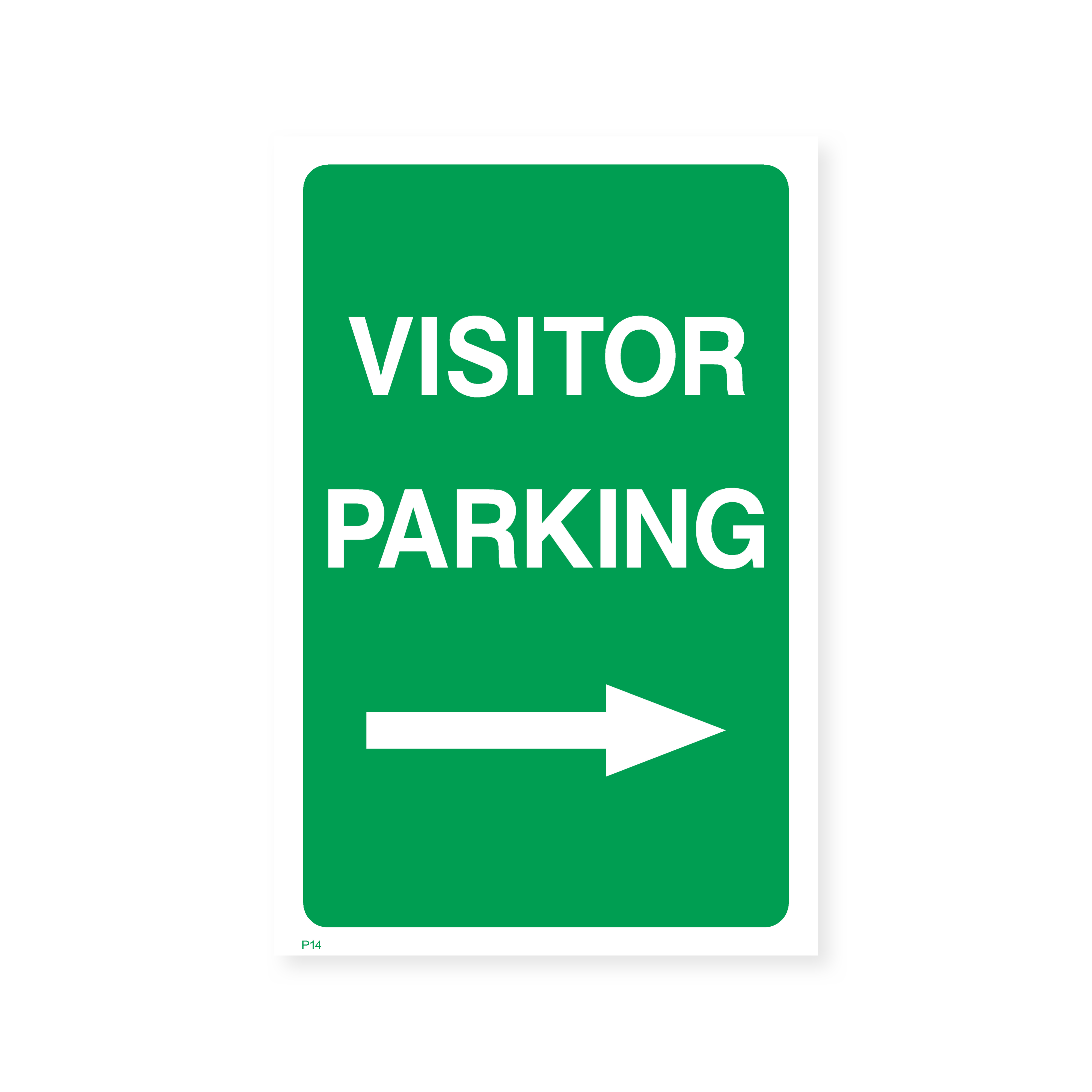 Visitor Parking Sign with Arrow Right – Safety Signs & Stickers