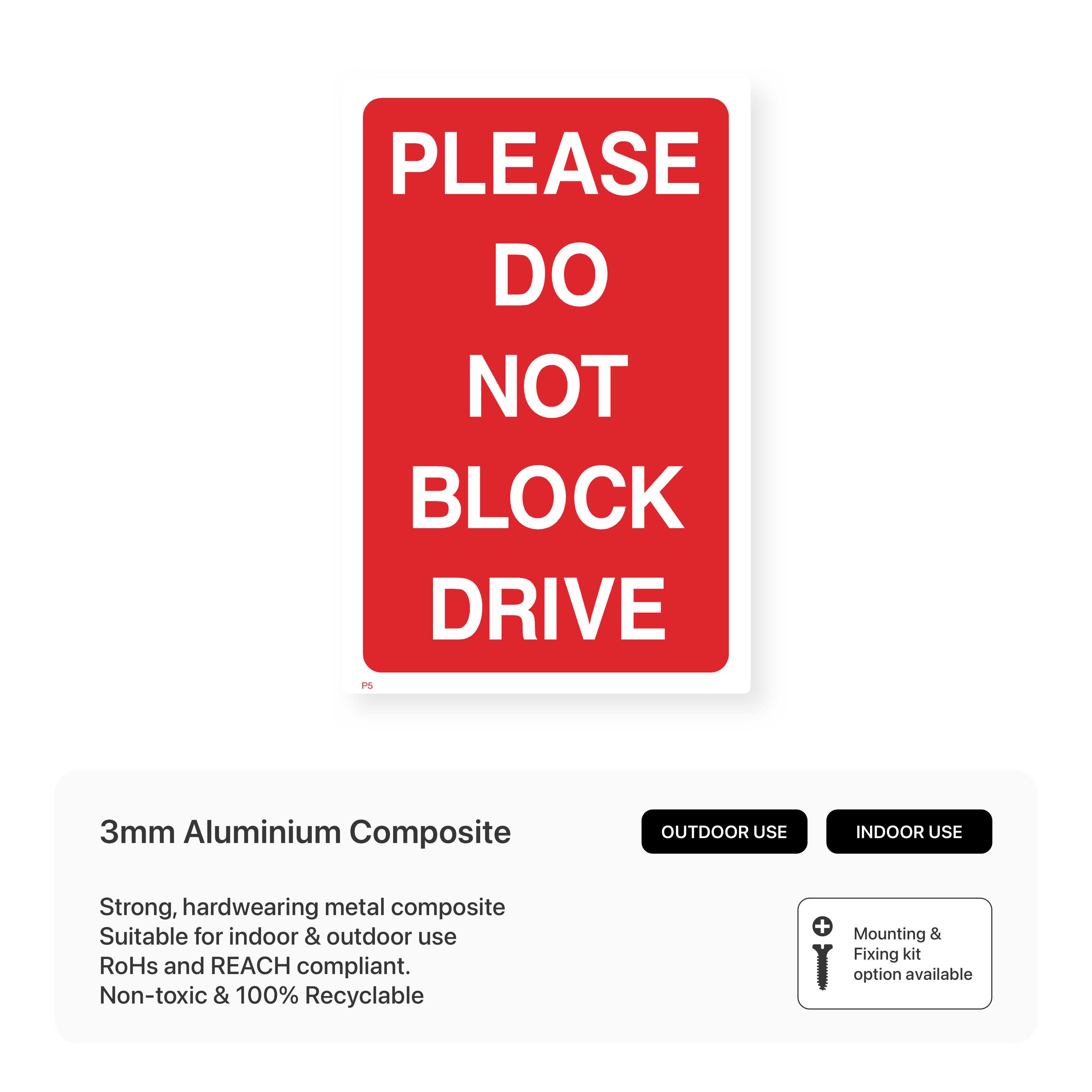 Safety Signs Do Not Block