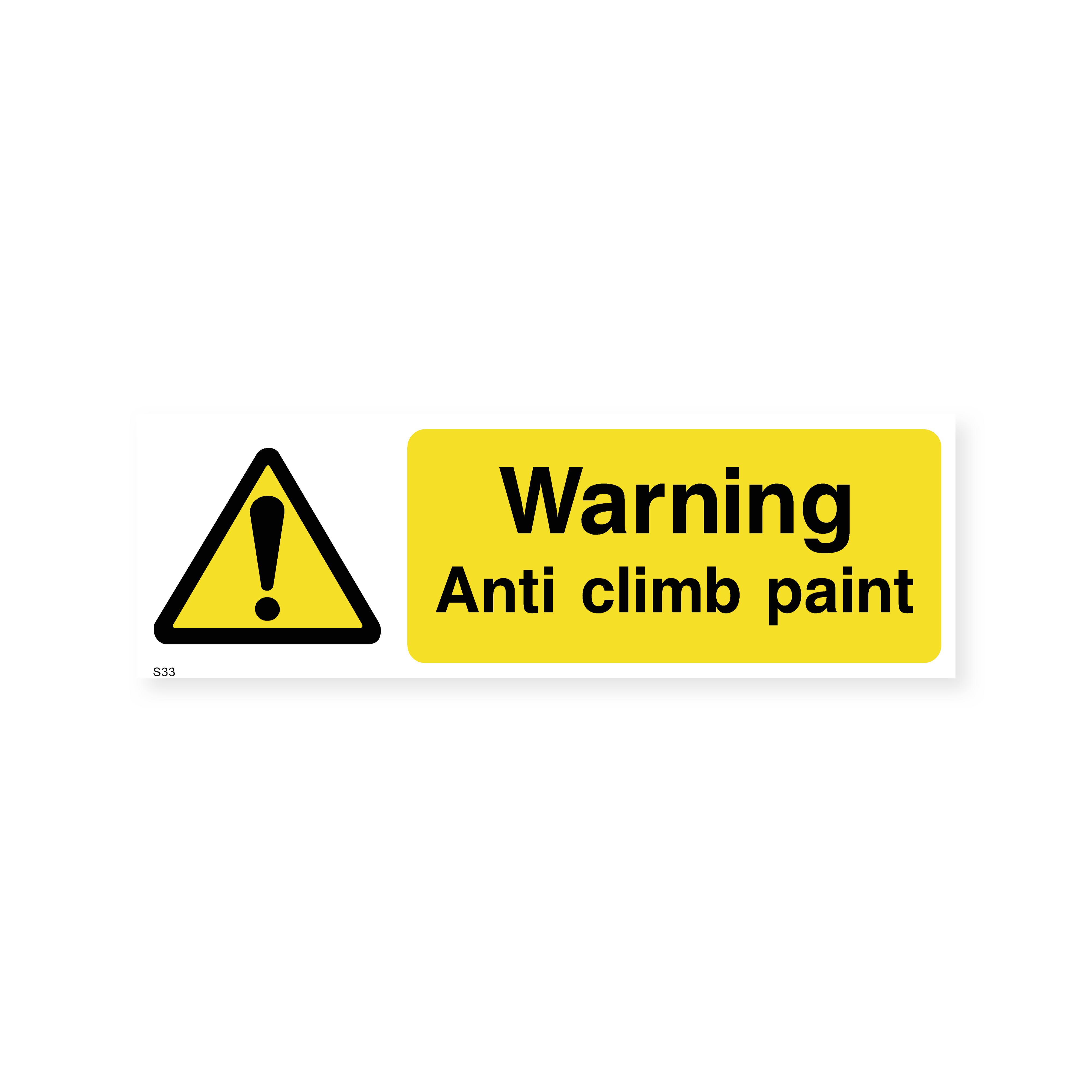 Vsafety segno attenzione anti-climb Paint, paesaggio, (confezione da 3), 300 mm x 100 mm, 3 Vsafety segno attenzione anti-climb Paint, paesaggio, (confezione da 3), 300 mm x 100 mm, 3