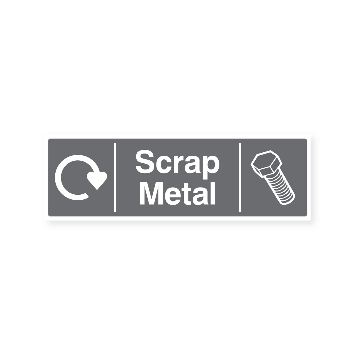 Scrap Metal Only Sign Scrap Metal Recycling - Safety Sign – Safety Signs & Stickers