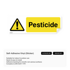 Pesticide sign