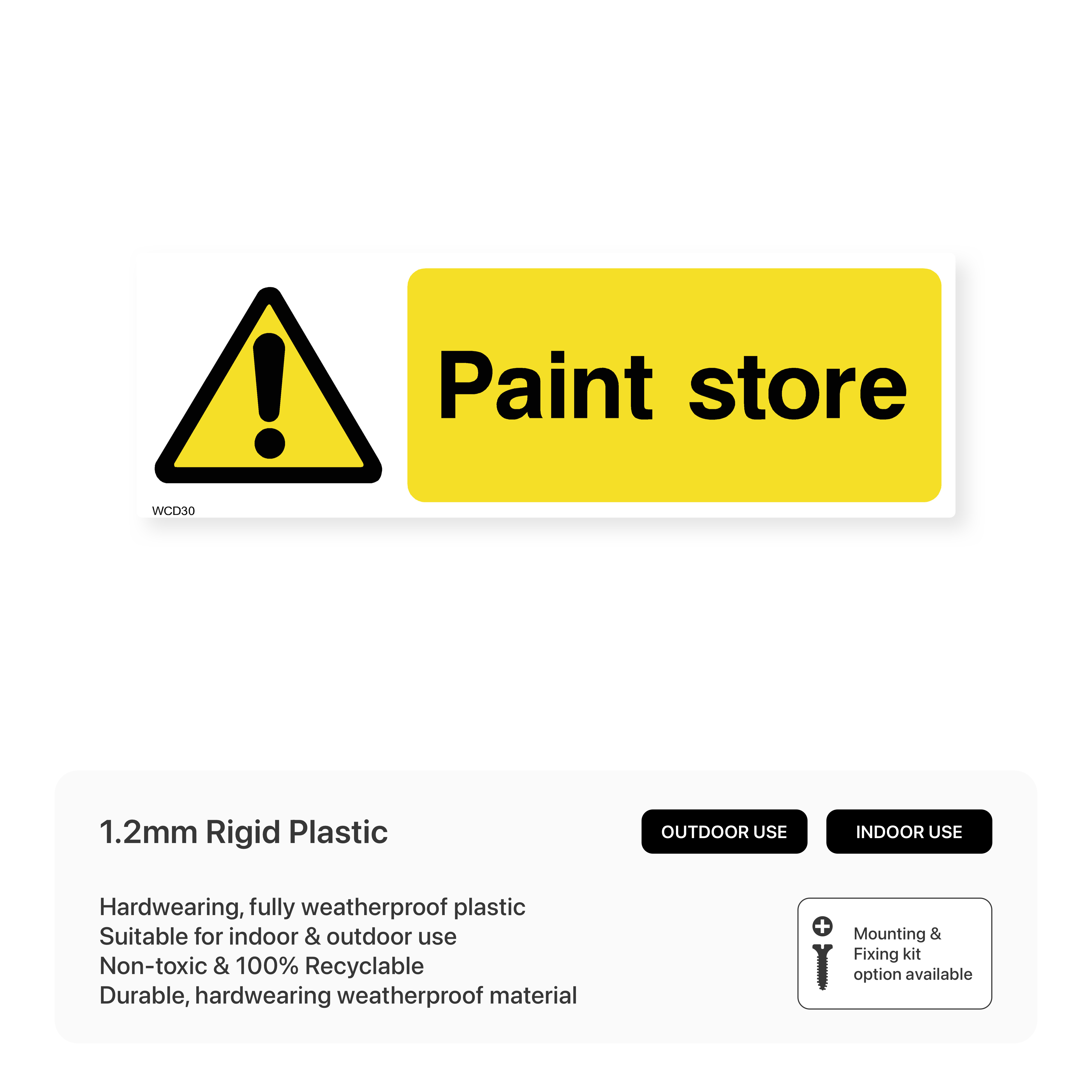 Paint Store Sign – Safety Signs & Stickers