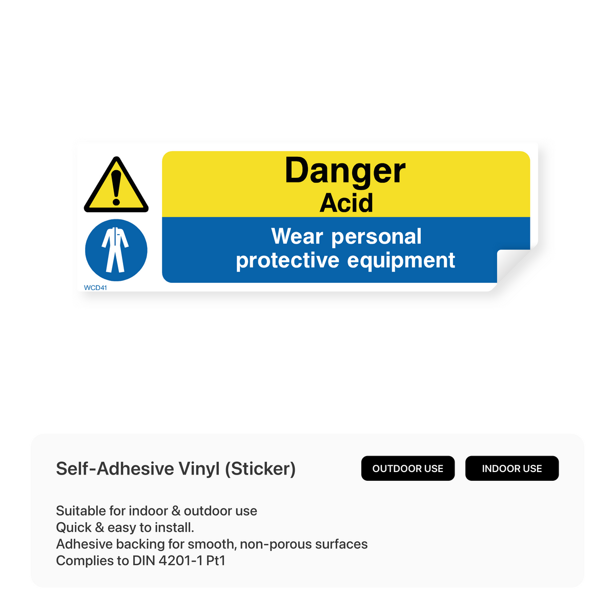 Multi Message Safety Sticker Multi Purpose – Safety Signs & Stickers