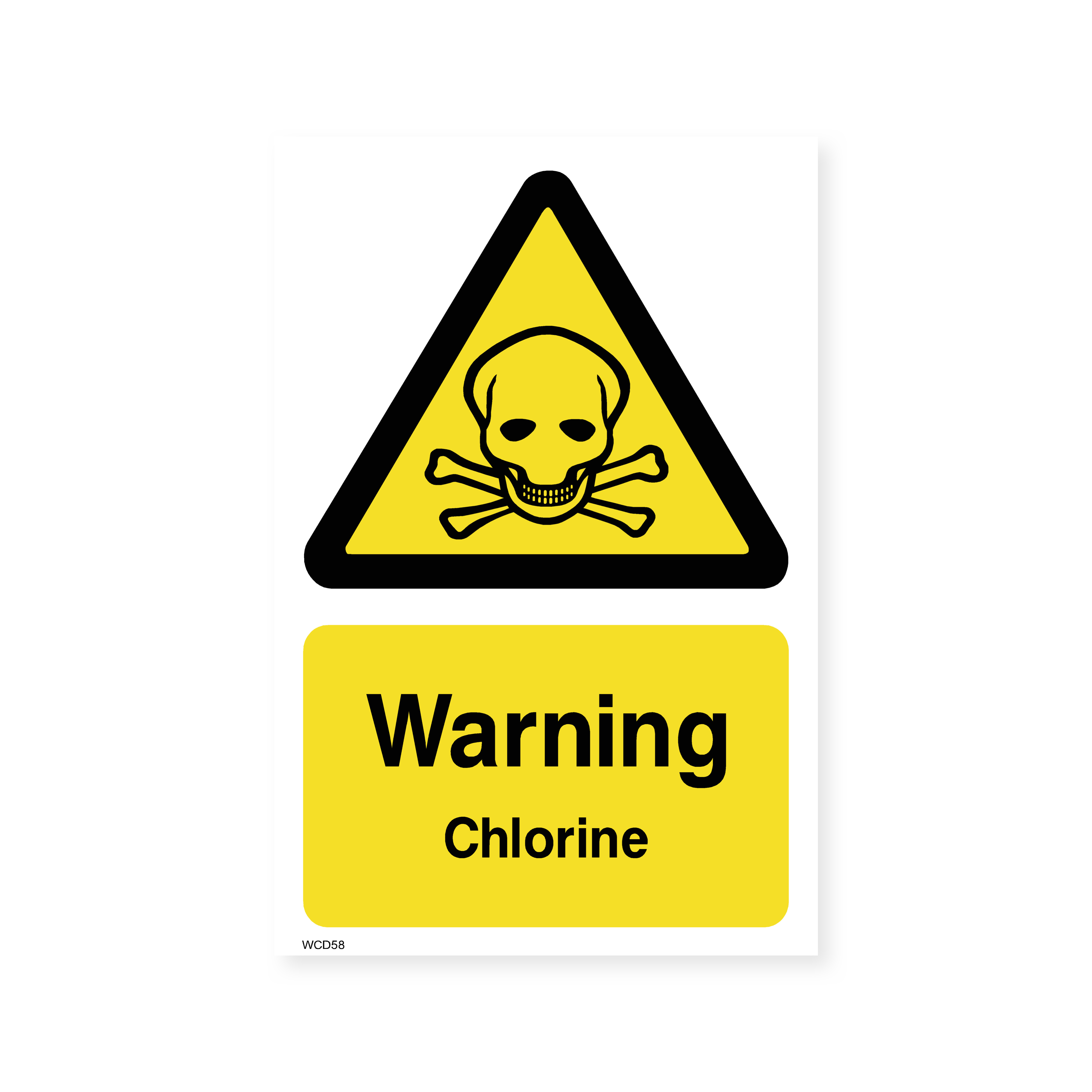 Warning Chlorine Sign – Safety Signs & Stickers