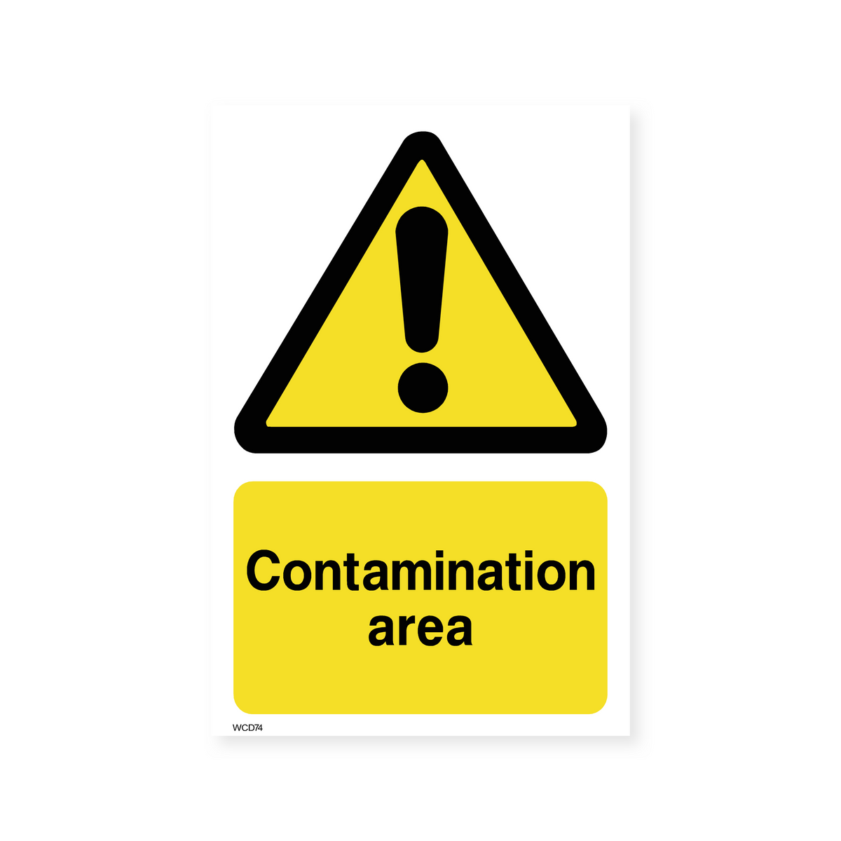 Potential Contaminated Sign Contamination Area Sign – Safety Signs & Stickers