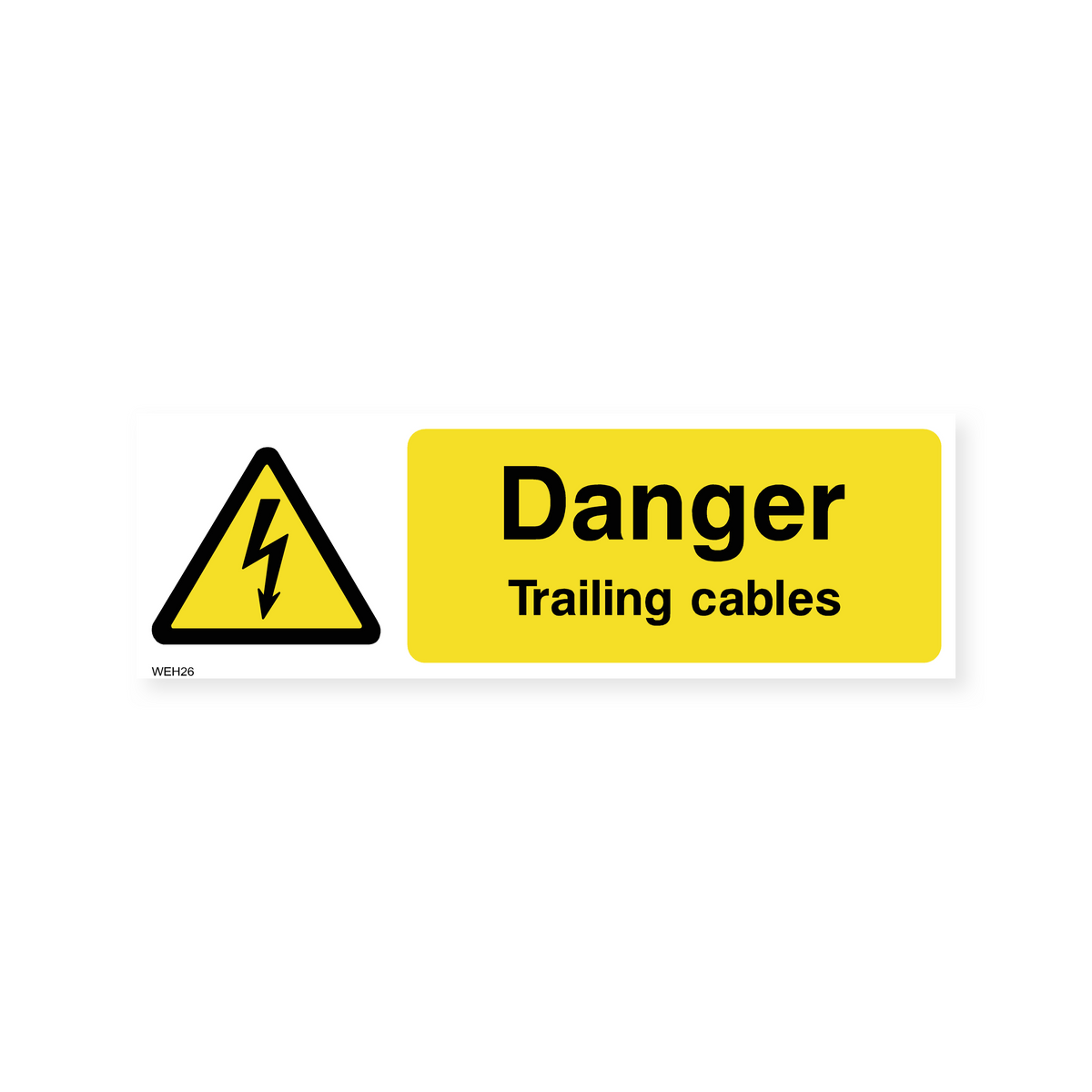 Danger Trailing Cables Sign – Safety Signs & Stickers