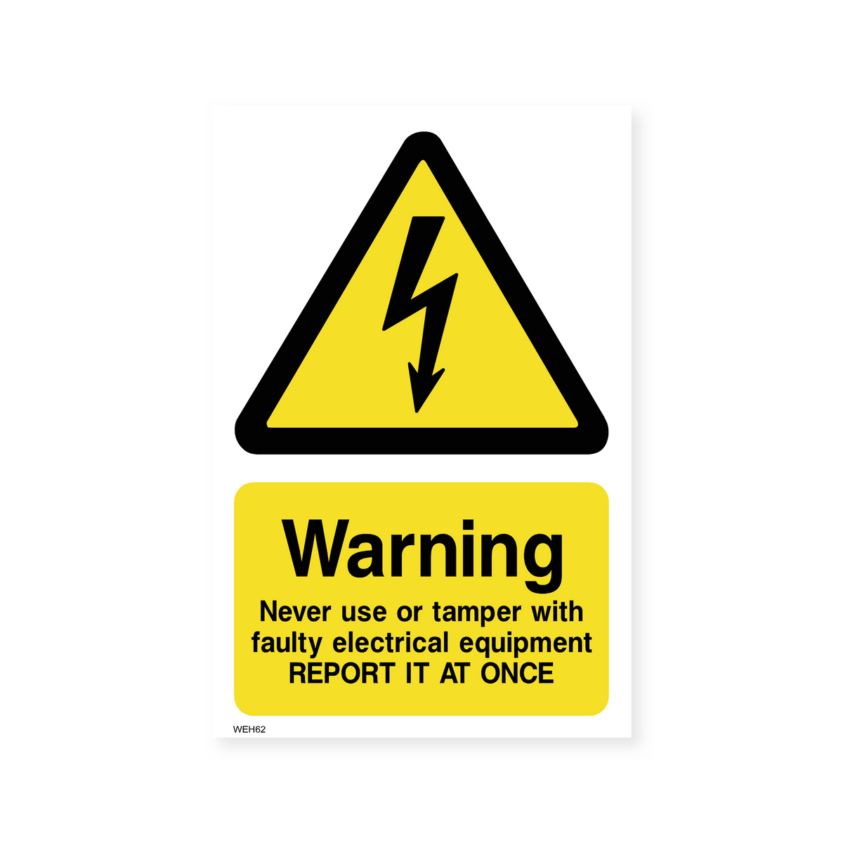 Warning Faulty Electrical Equipment Sign – Safety Signs & Stickers
