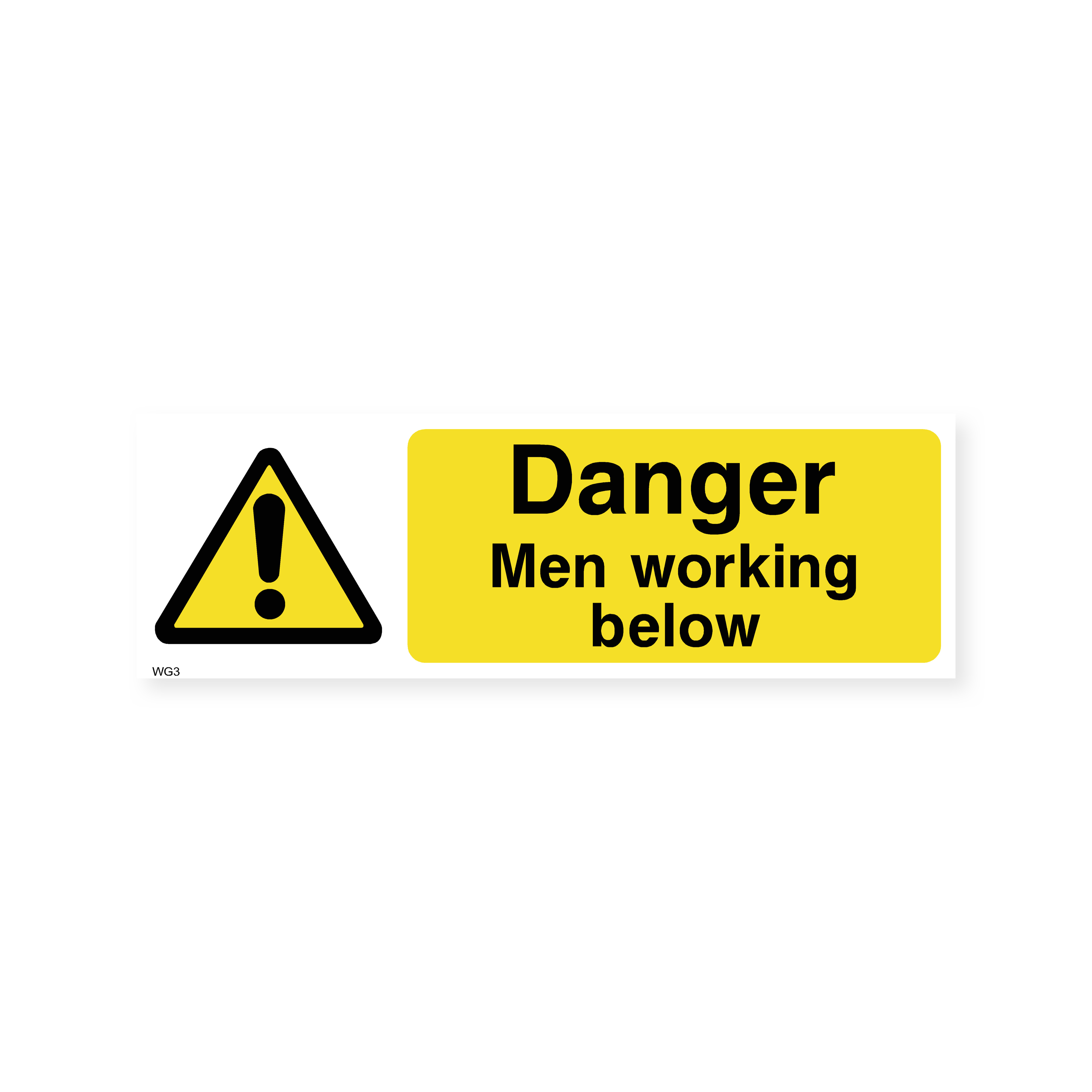 Danger Men Working Below Sign – Safety Signs & Stickers